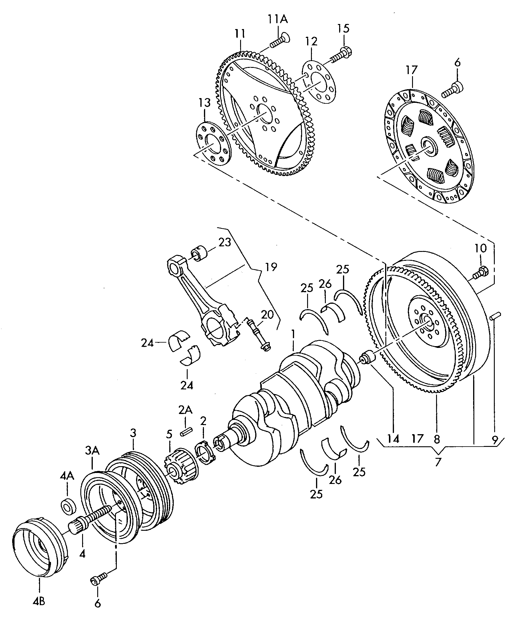 VW 06E 105 251 C - Belt Pulley, crankshaft onlydrive.pro