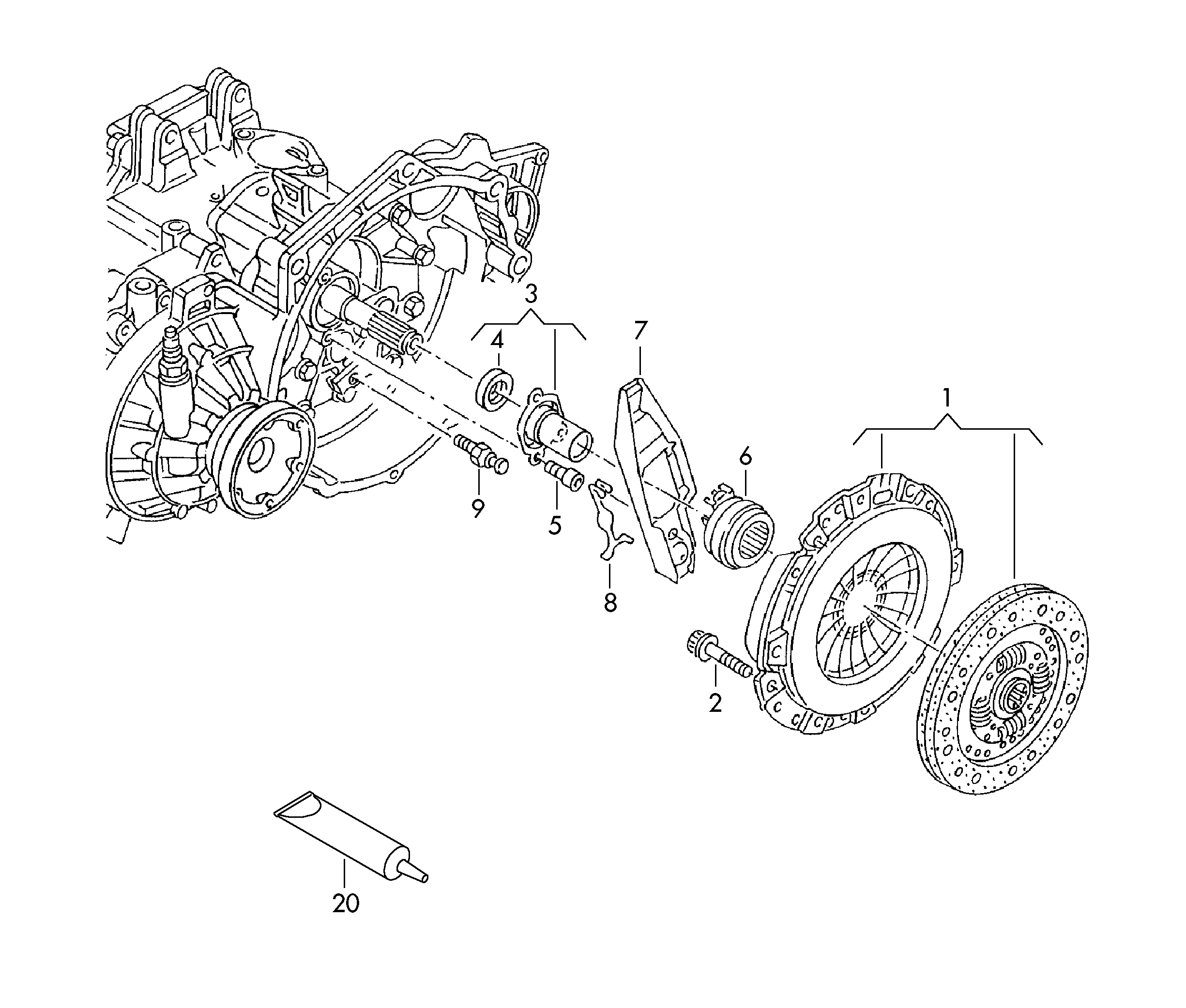 Seat 03G 141 016 A - Kytkinpaketti onlydrive.pro