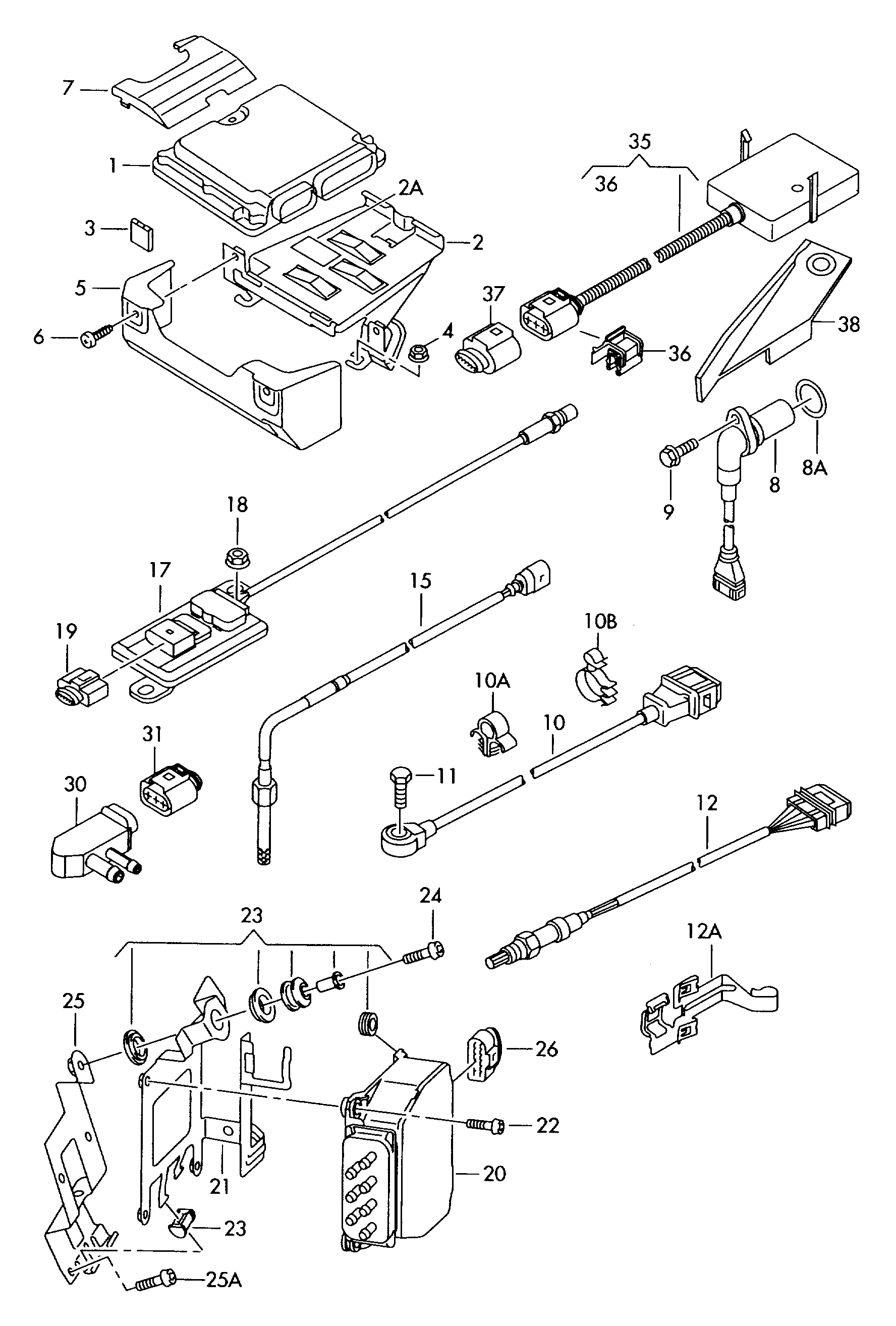 VW 076 906 051B - Sensor, exhaust pressure onlydrive.pro