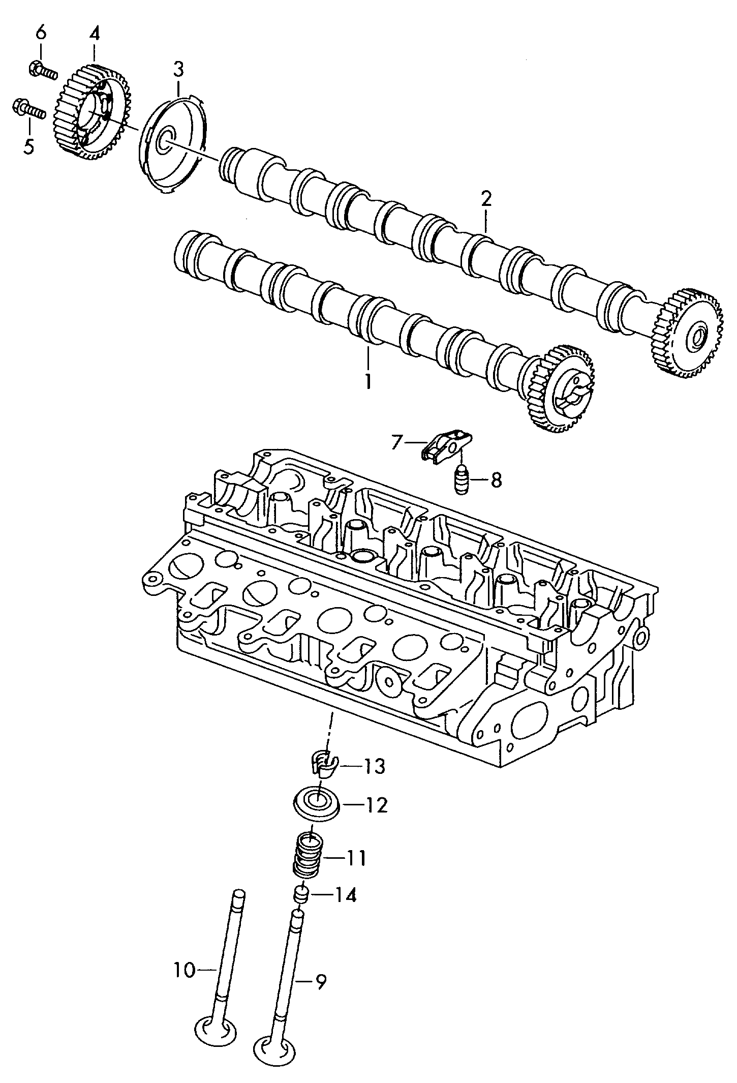 VW 03L 109 021 E - Camshaft onlydrive.pro