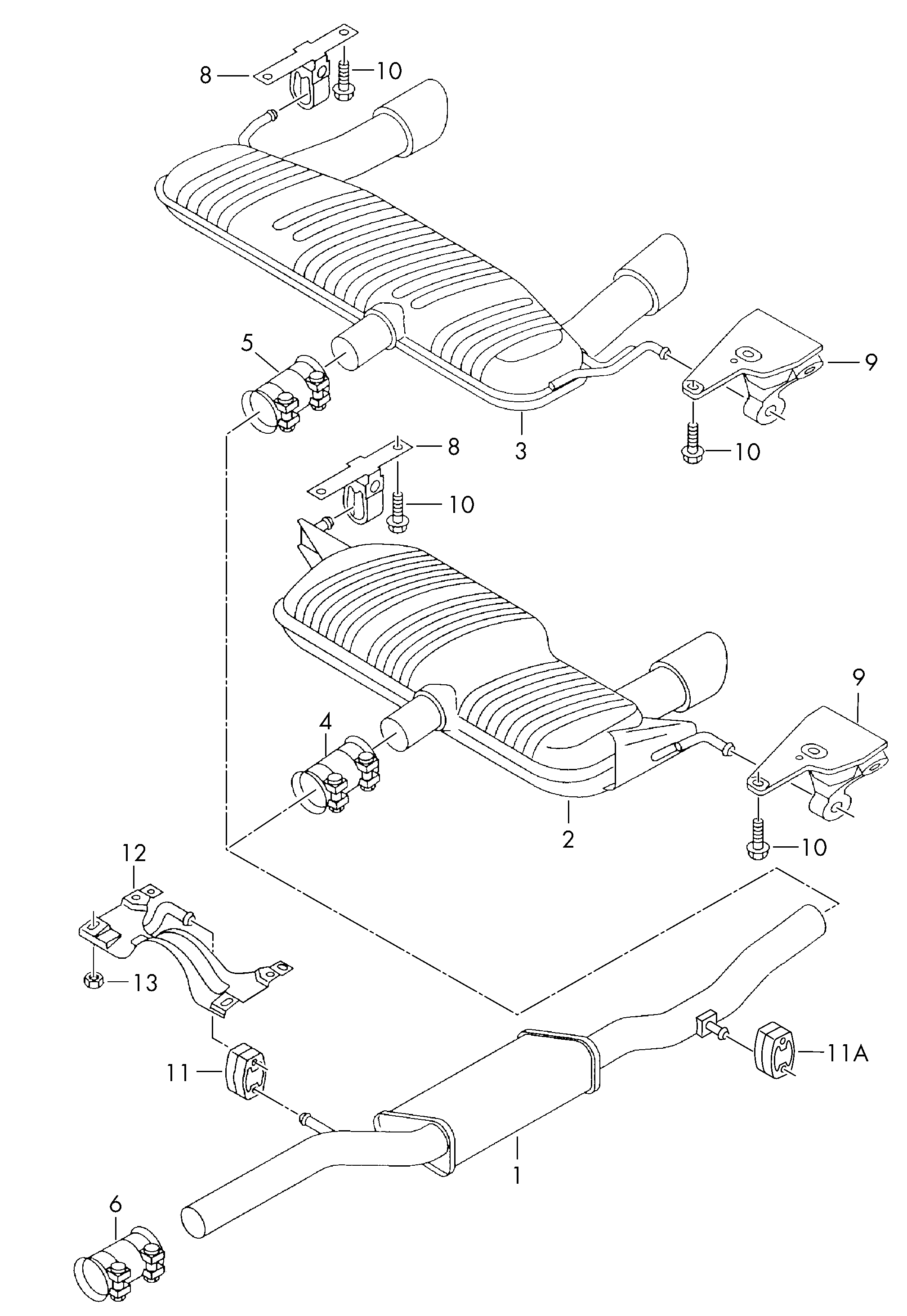 Skoda 1J0253144L - Holding Bracket, silencer onlydrive.pro