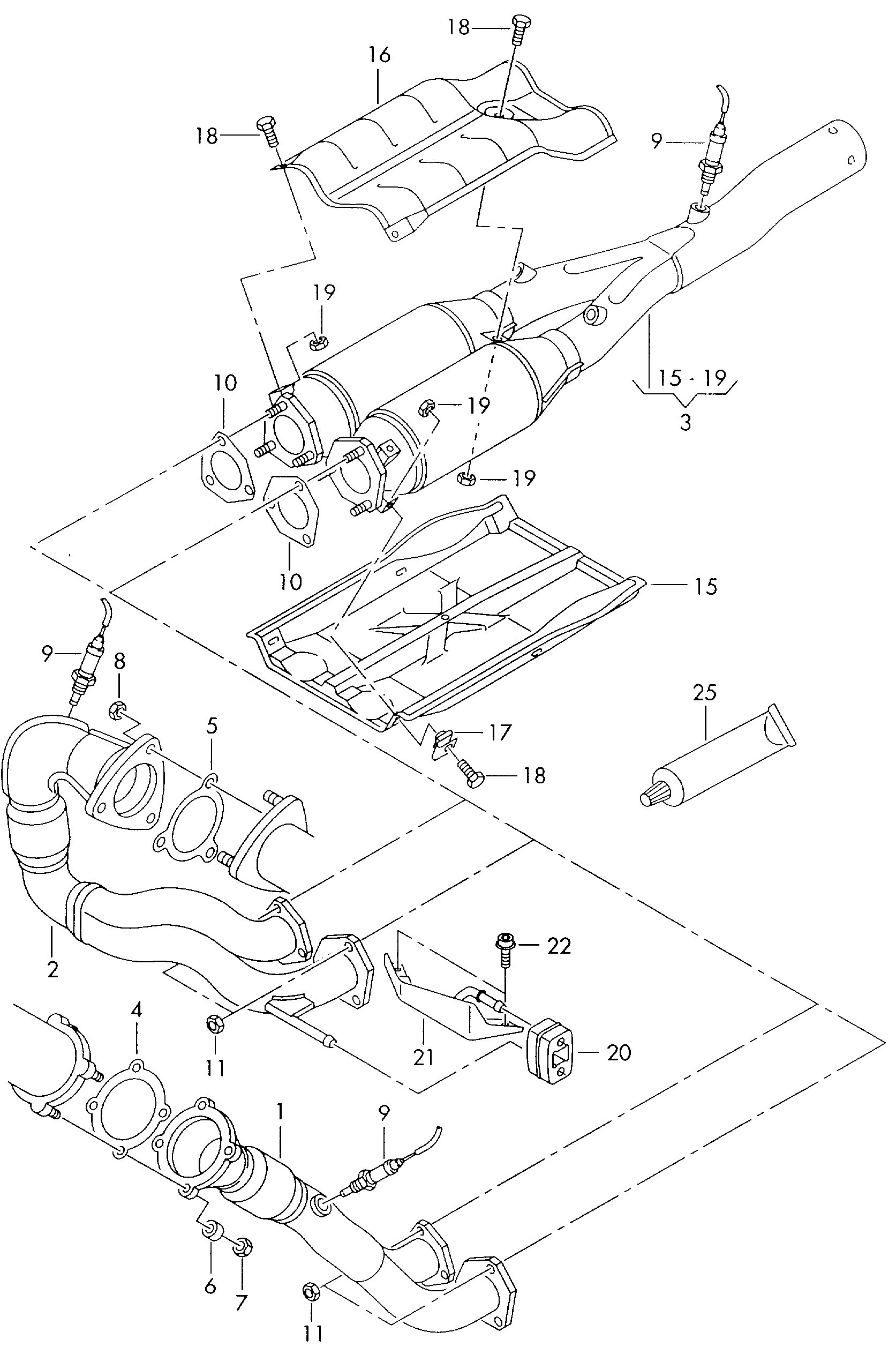 VAG 8L9253115A - Gasket, exhaust pipe onlydrive.pro