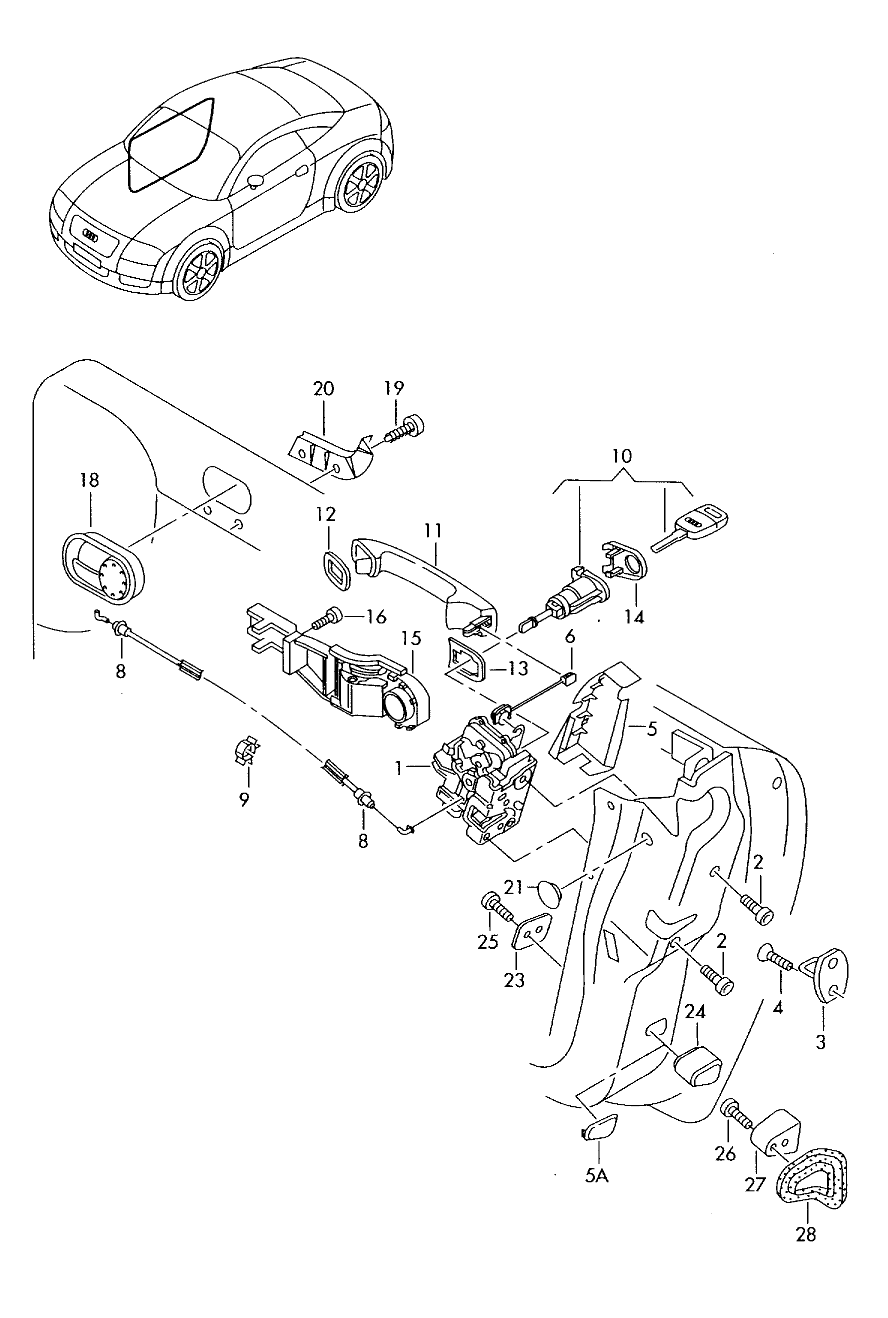 VW 8N1837015B - Door Lock onlydrive.pro