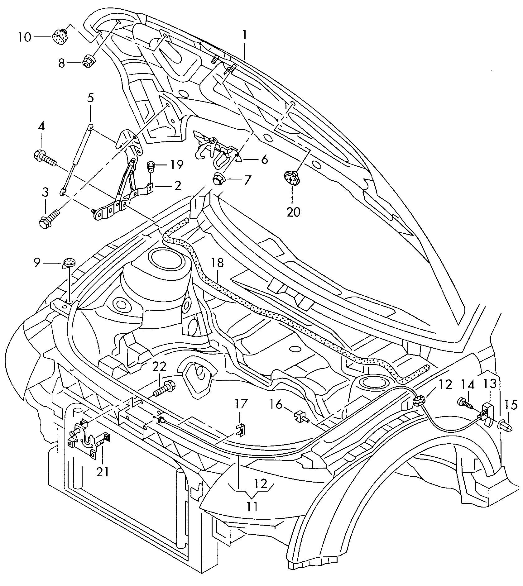 Seat 8N0823359 - Gāzes atspere, Bagāžas / Kravas nodalījuma vāks onlydrive.pro