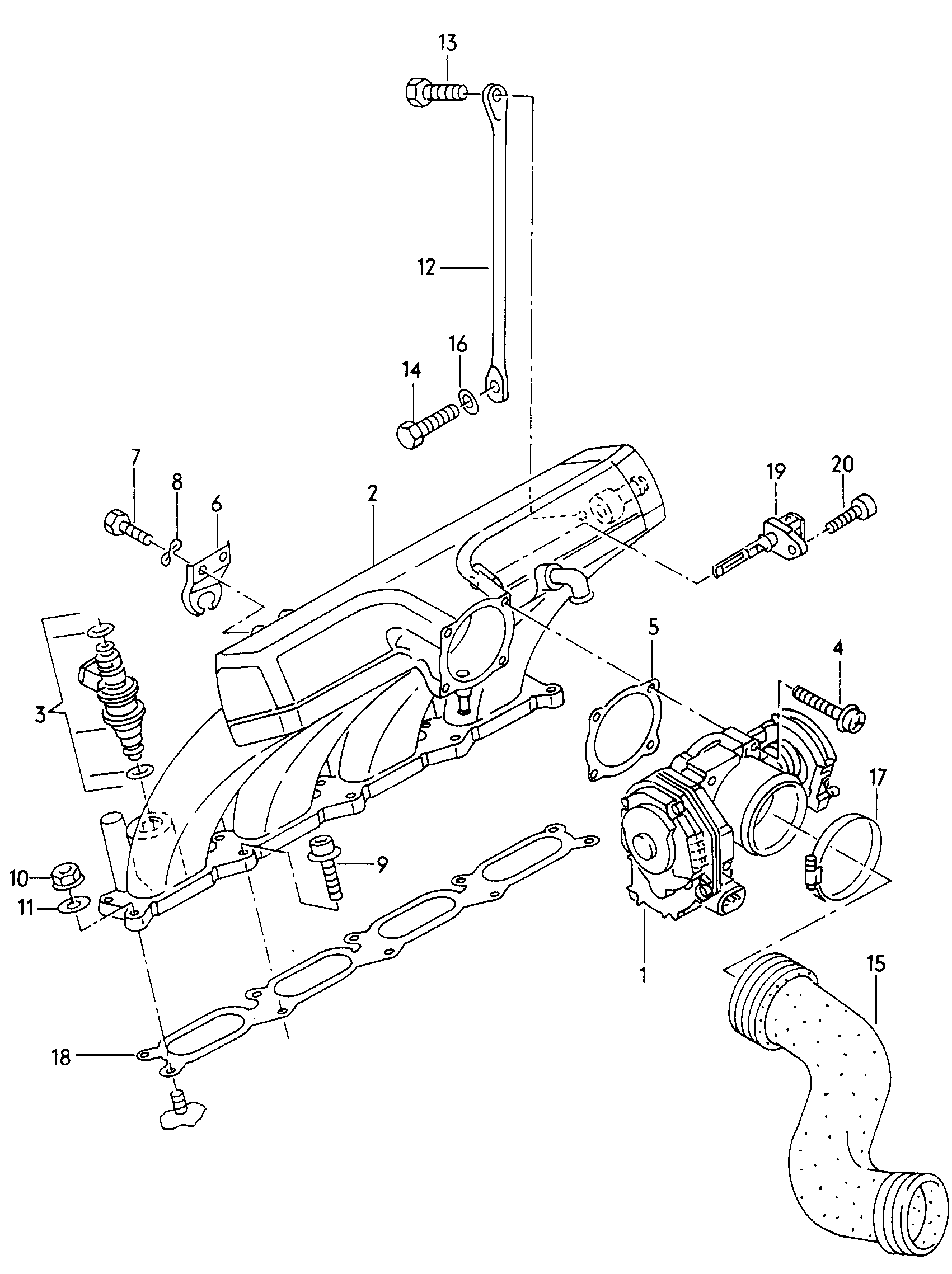 Seat 058 129 717 B - Gasket Set, intake manifold onlydrive.pro