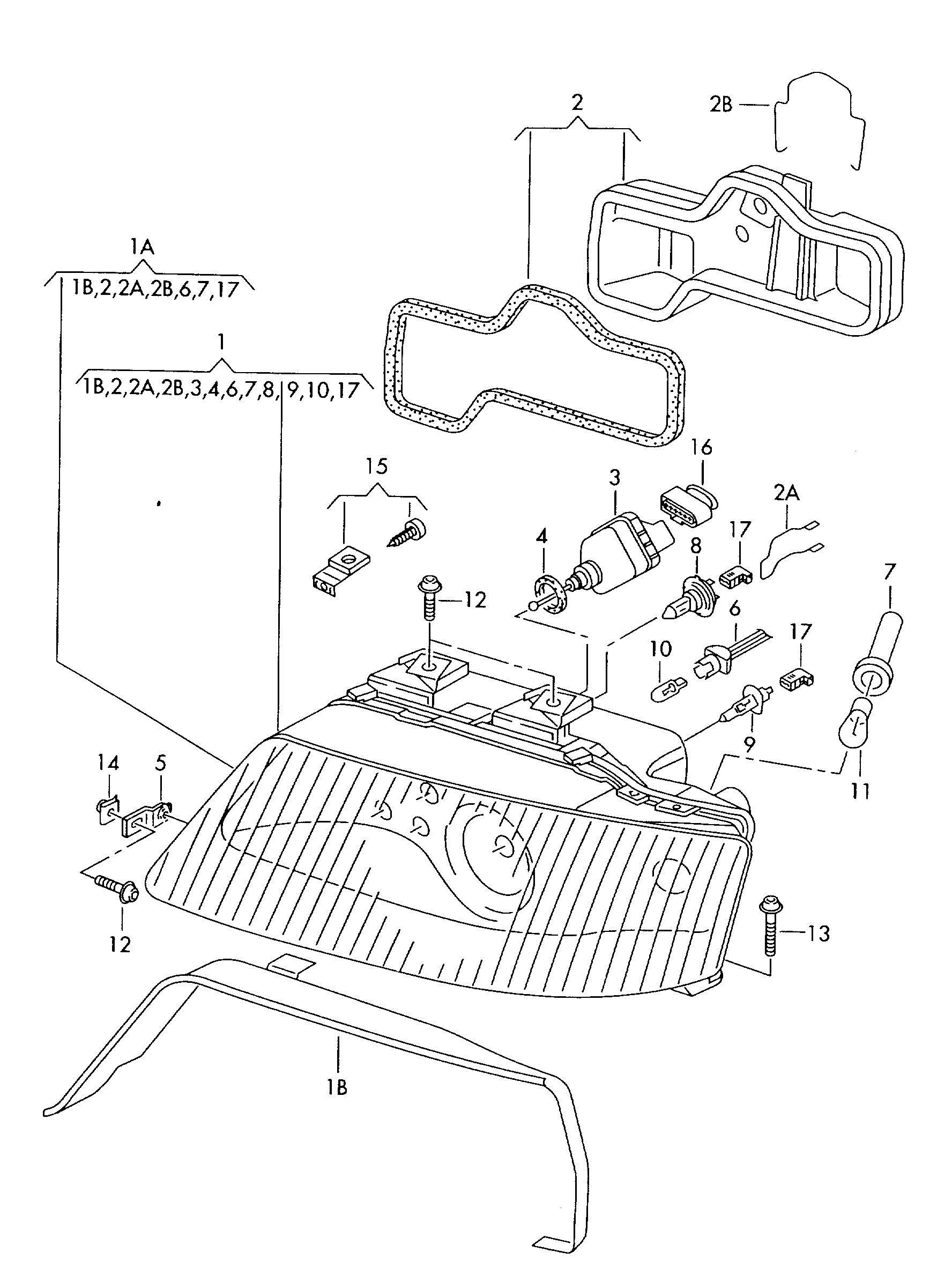 Skoda 3B0941295B - Control, actuator, headlight range adjustment onlydrive.pro