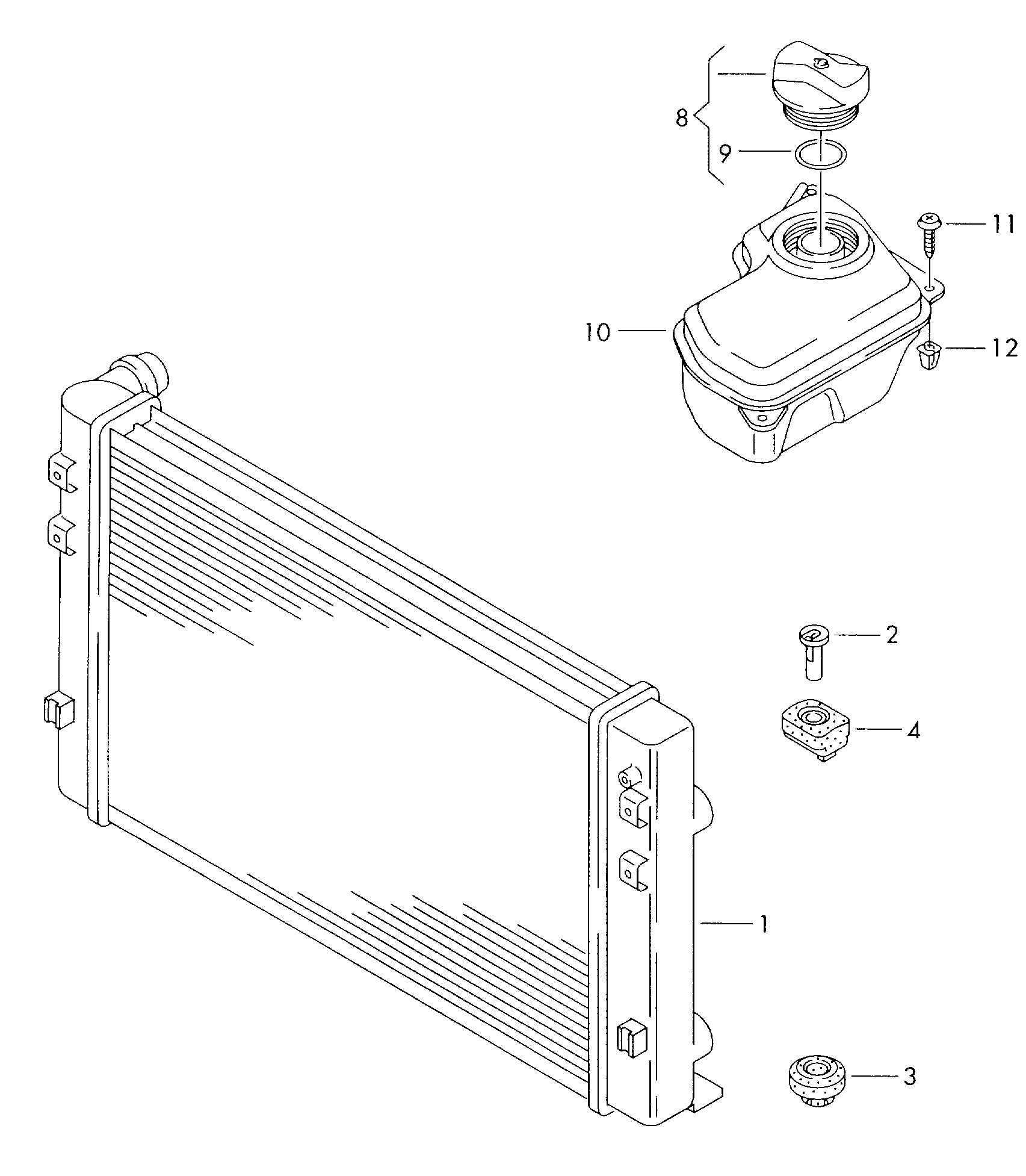 VAG G  012A8FM1 - Cooler for coolant reservoir: X pcs. onlydrive.pro