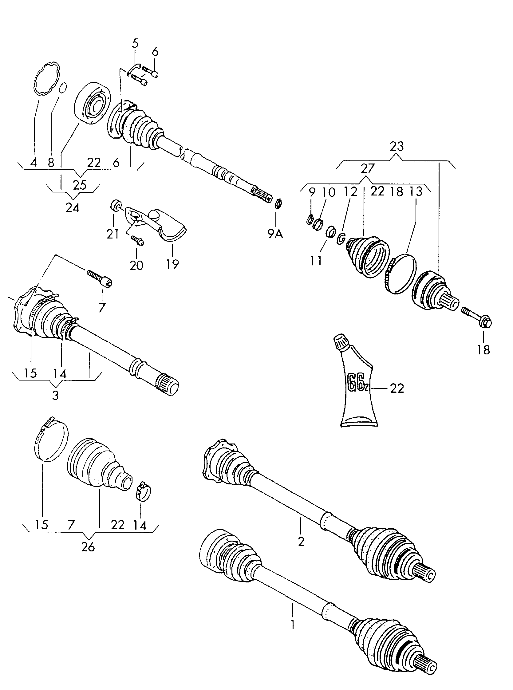 VW 3B0 498 203 A - Bellow, drive shaft onlydrive.pro