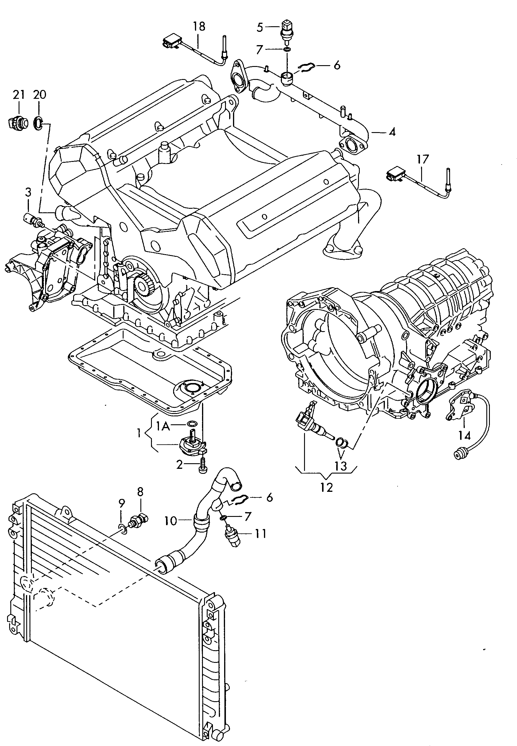 VAG 06A 919 081 D - Switches and senders on engine and gearbox: 1 pcs. onlydrive.pro