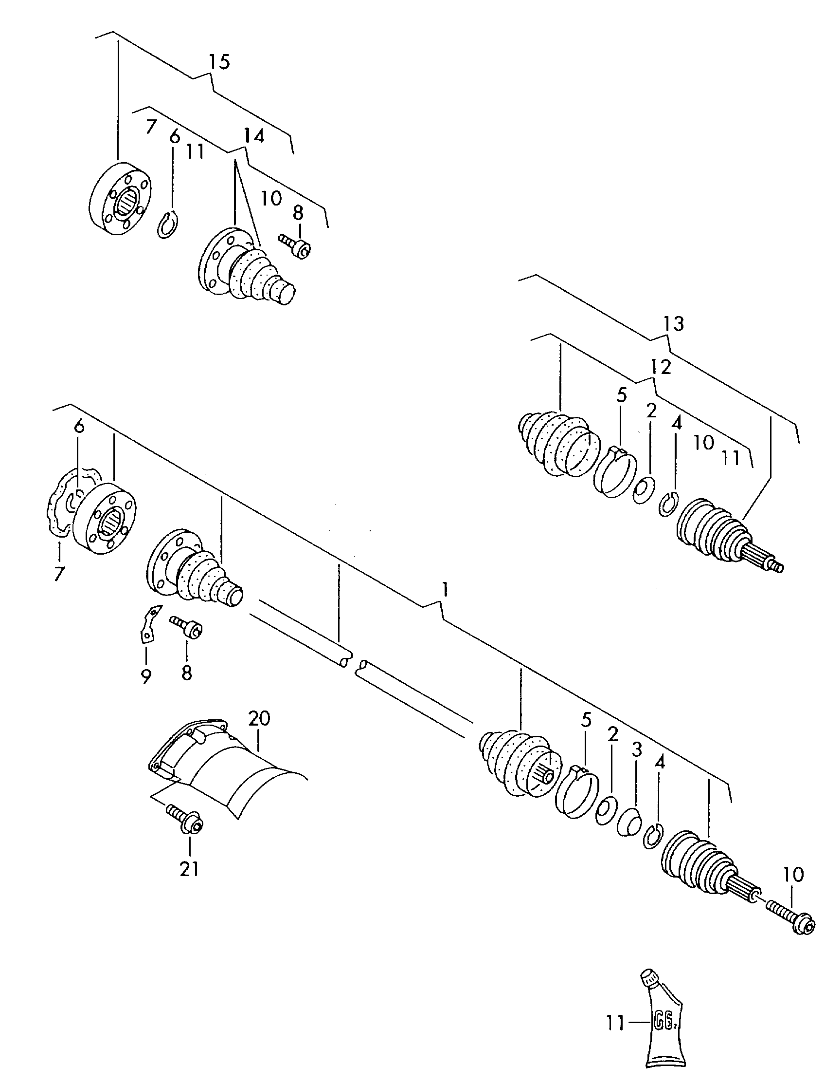 VAG 3B0598203 - Paljekumi, vetoakseli onlydrive.pro