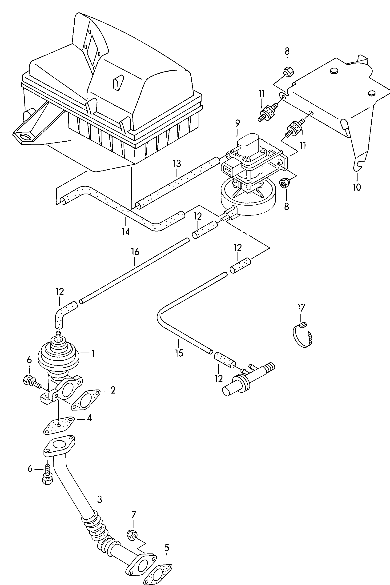 VW 038 131 547 A - Gasket, EGR valve pipe onlydrive.pro