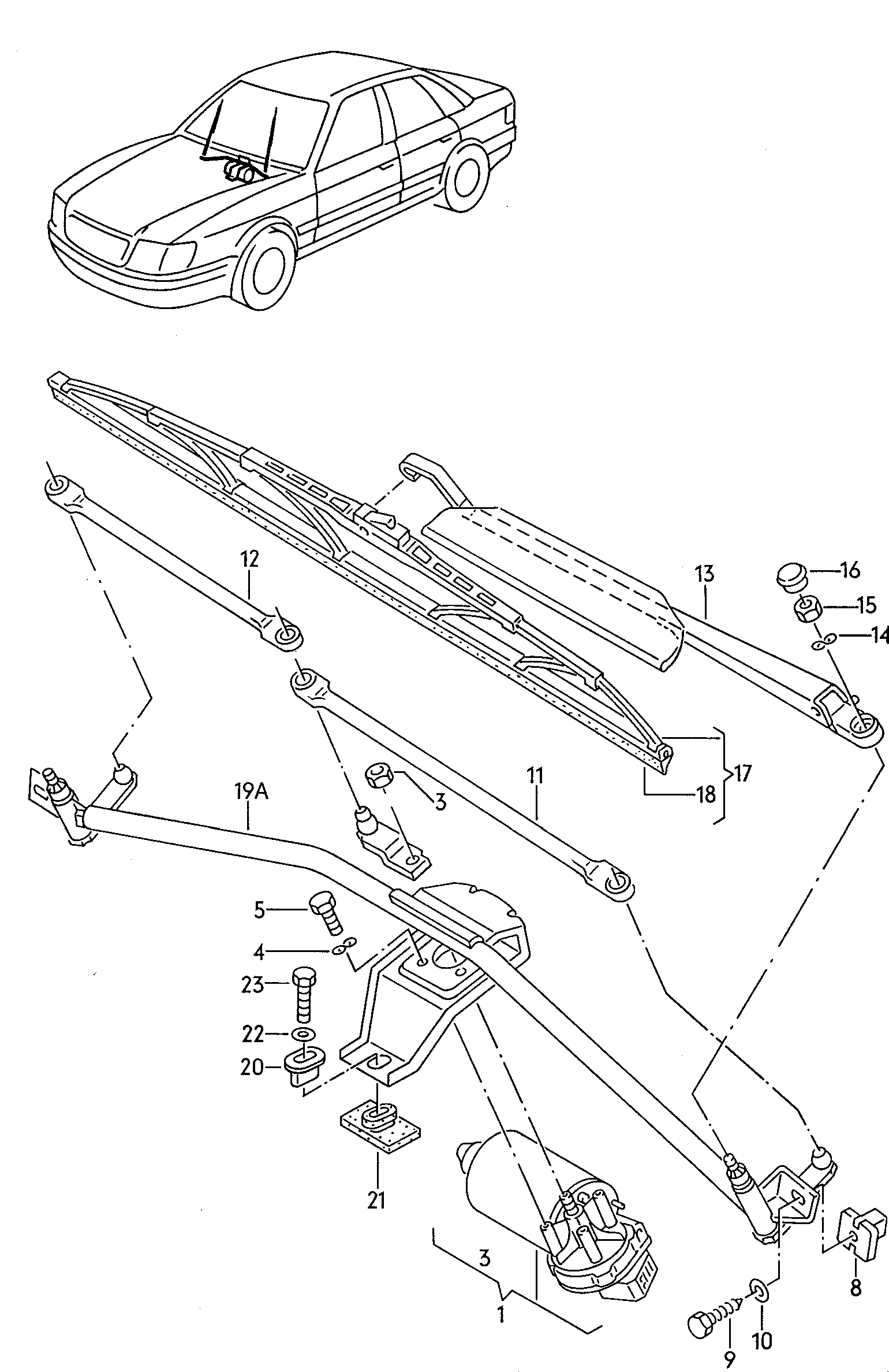 VW 357 998 003 A - Wiper Blade onlydrive.pro