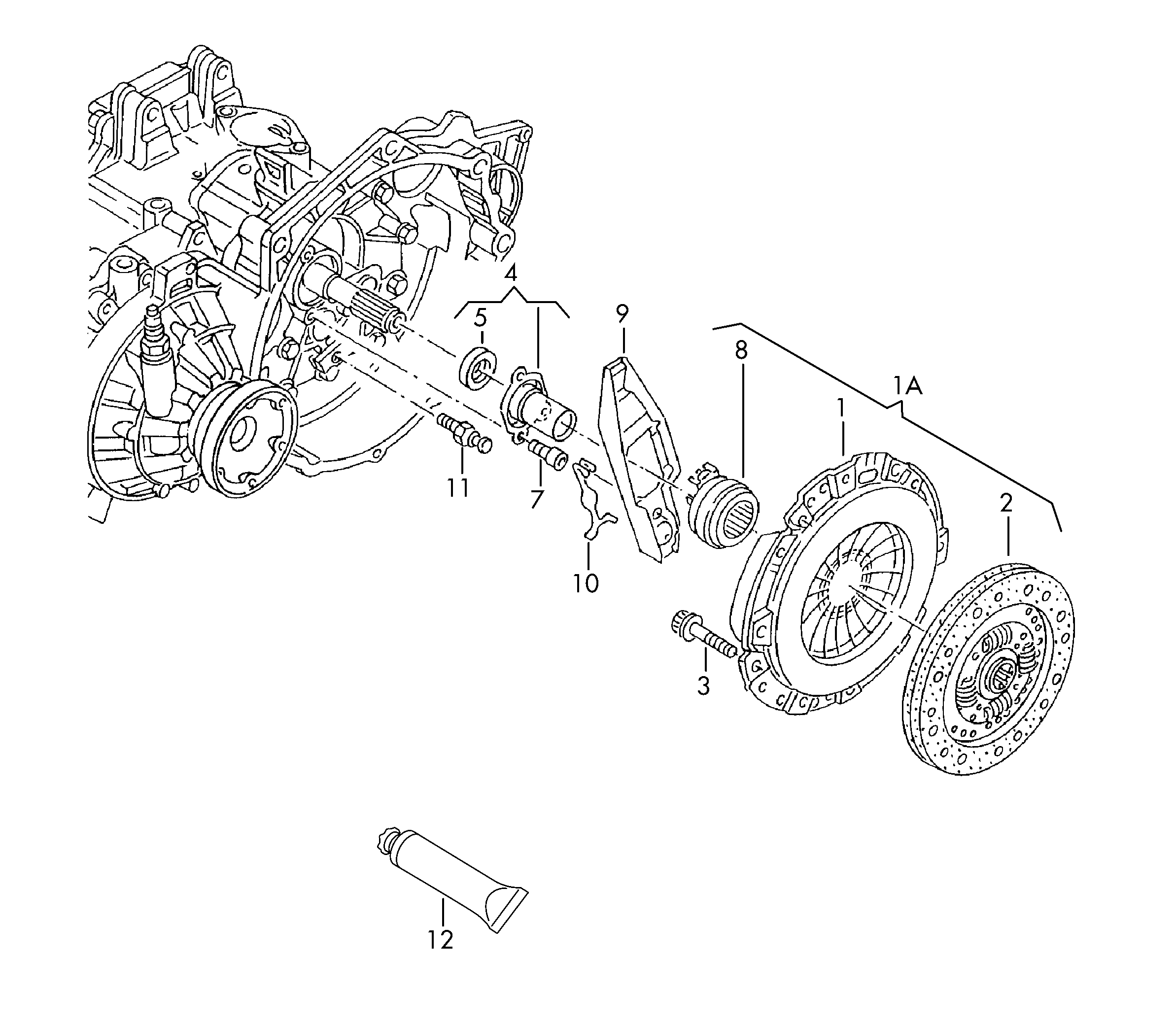 Seat 038 141 025 P - Clutch Pressure Plate onlydrive.pro