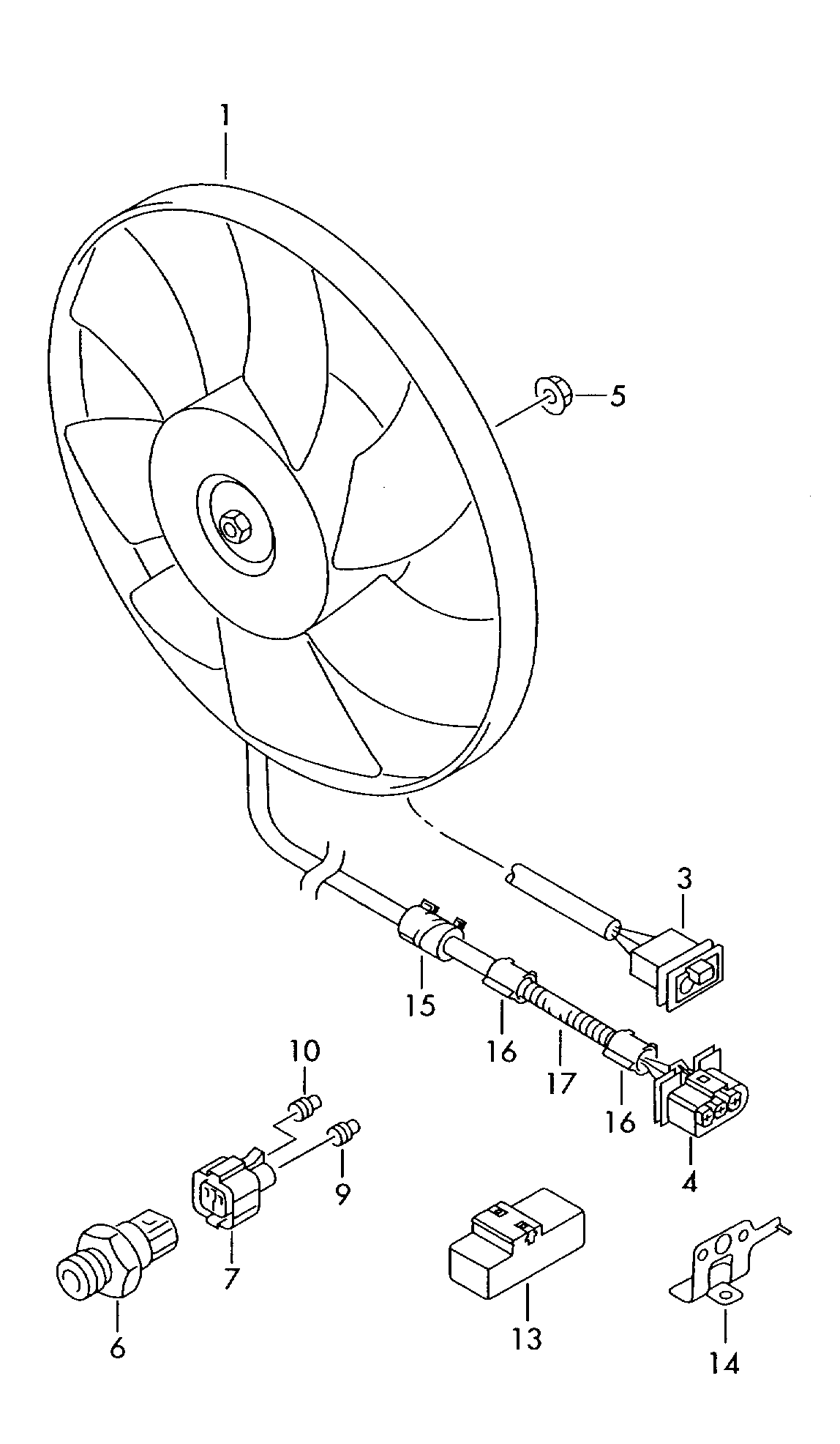 VAG 867 959 481 - Temperatūros jungiklis, radiatoriaus ventiliatorius onlydrive.pro