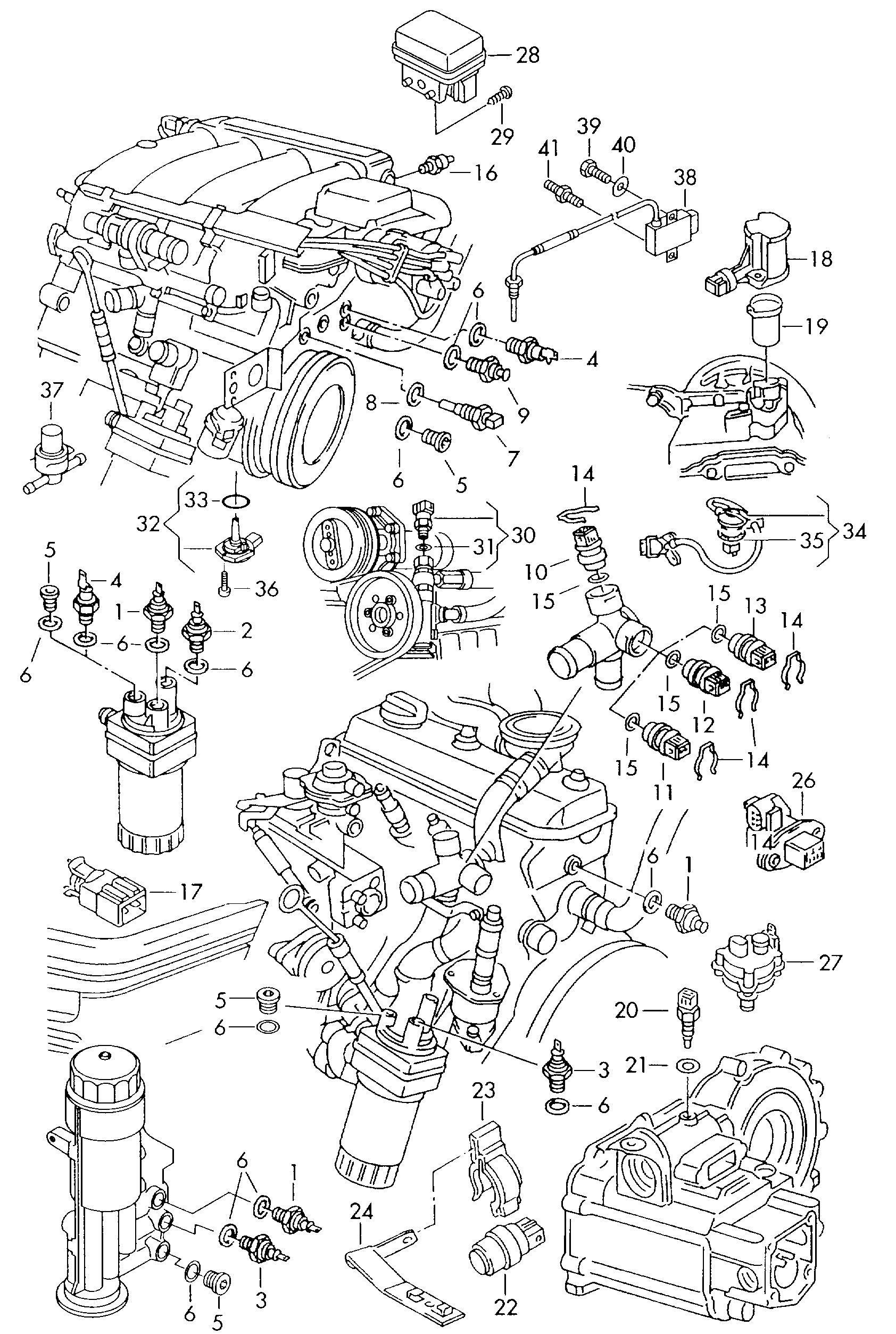 VAG 06A 919 501 - Switches and senders on engine and gearbox: 1 pcs. onlydrive.pro