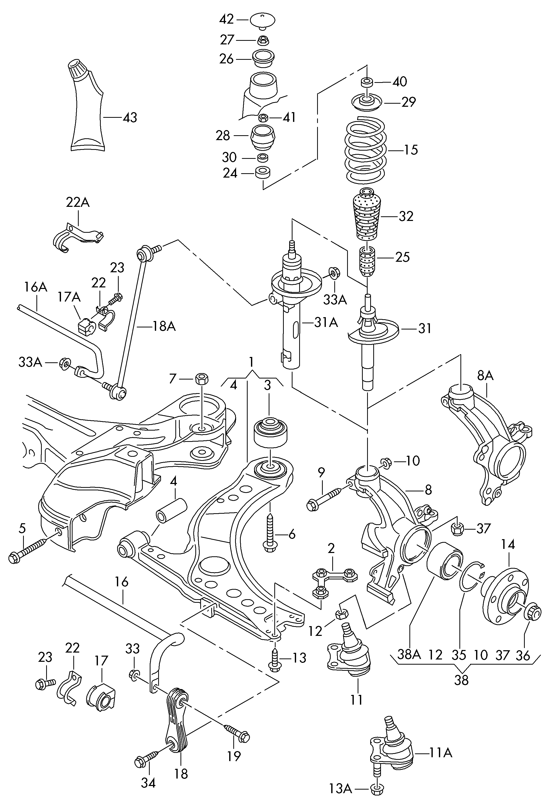 VAG 1J0 498 625 A - Pyöränlaakerisarja onlydrive.pro