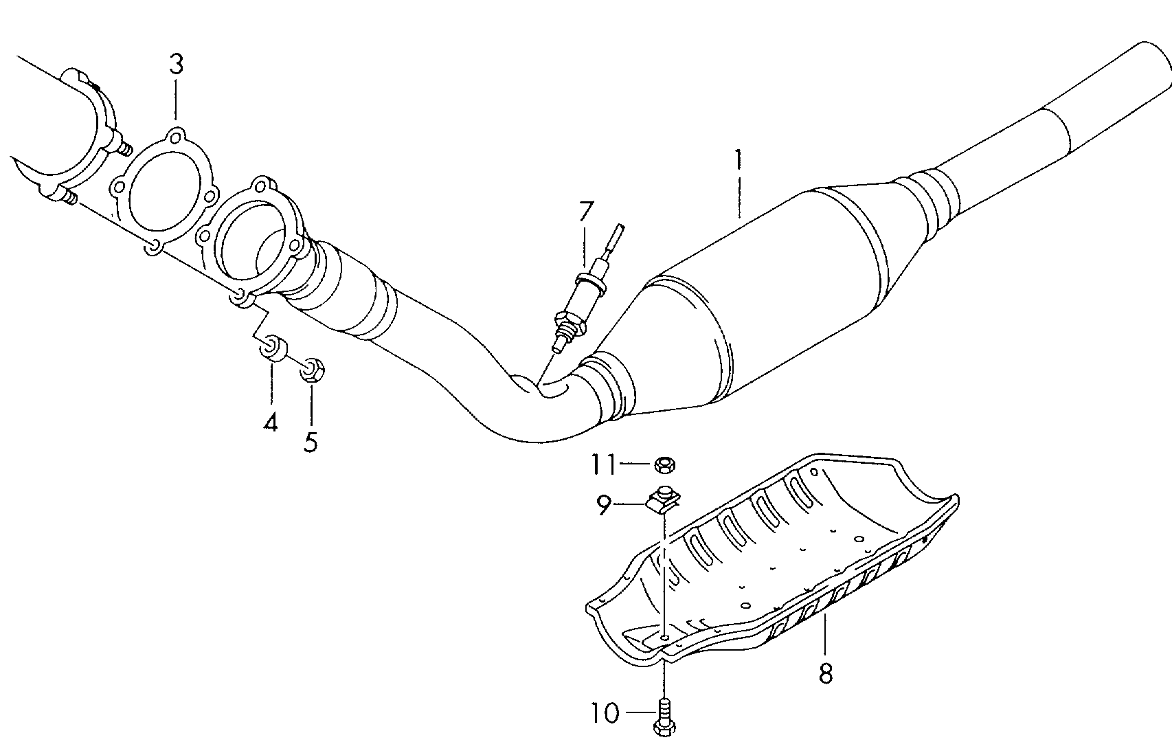 Skoda 1J2253058QX - Catalytic Converter onlydrive.pro