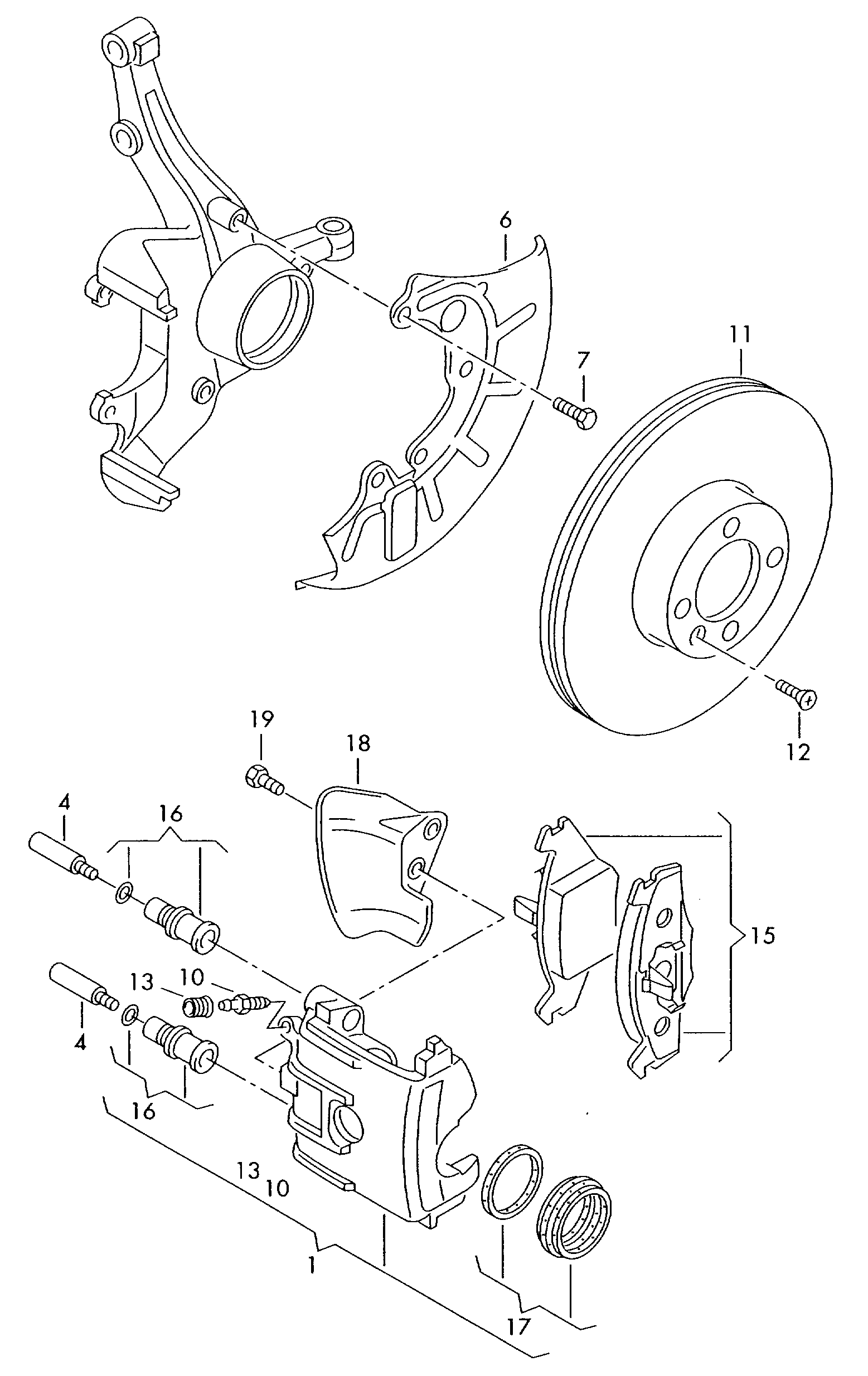 Seat 1J0 698 471 - Repair Kit, brake caliper onlydrive.pro