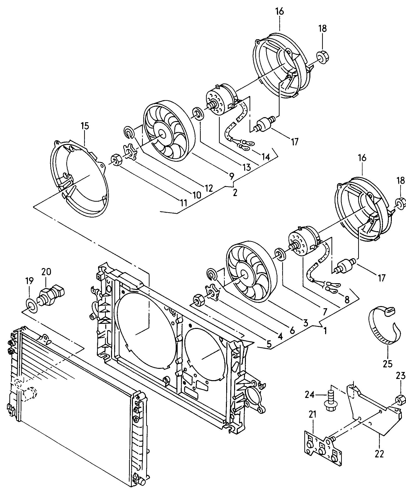 VAG 4D0959455 - Ventiliatorius, radiatoriaus onlydrive.pro