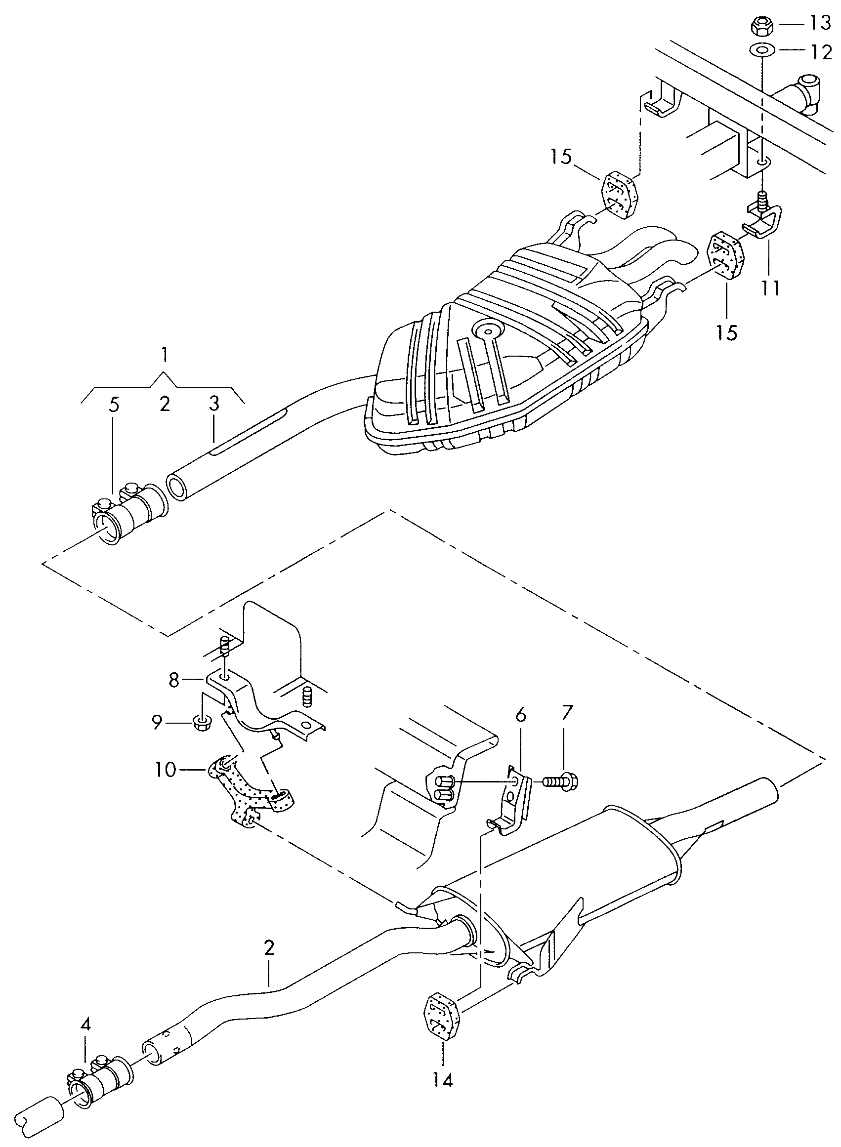 VW 8E0253147 - Holding Bracket, silencer onlydrive.pro