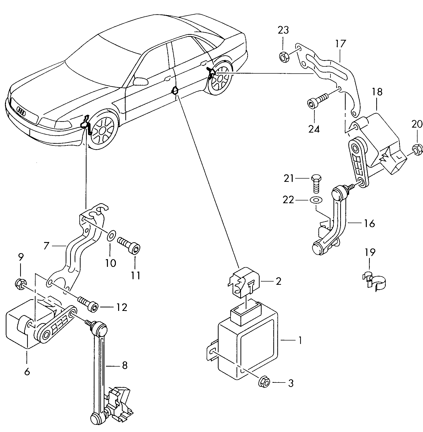 Seat 4B0 907 503 - Sensor, Xenon light (headlight range adjustment) onlydrive.pro