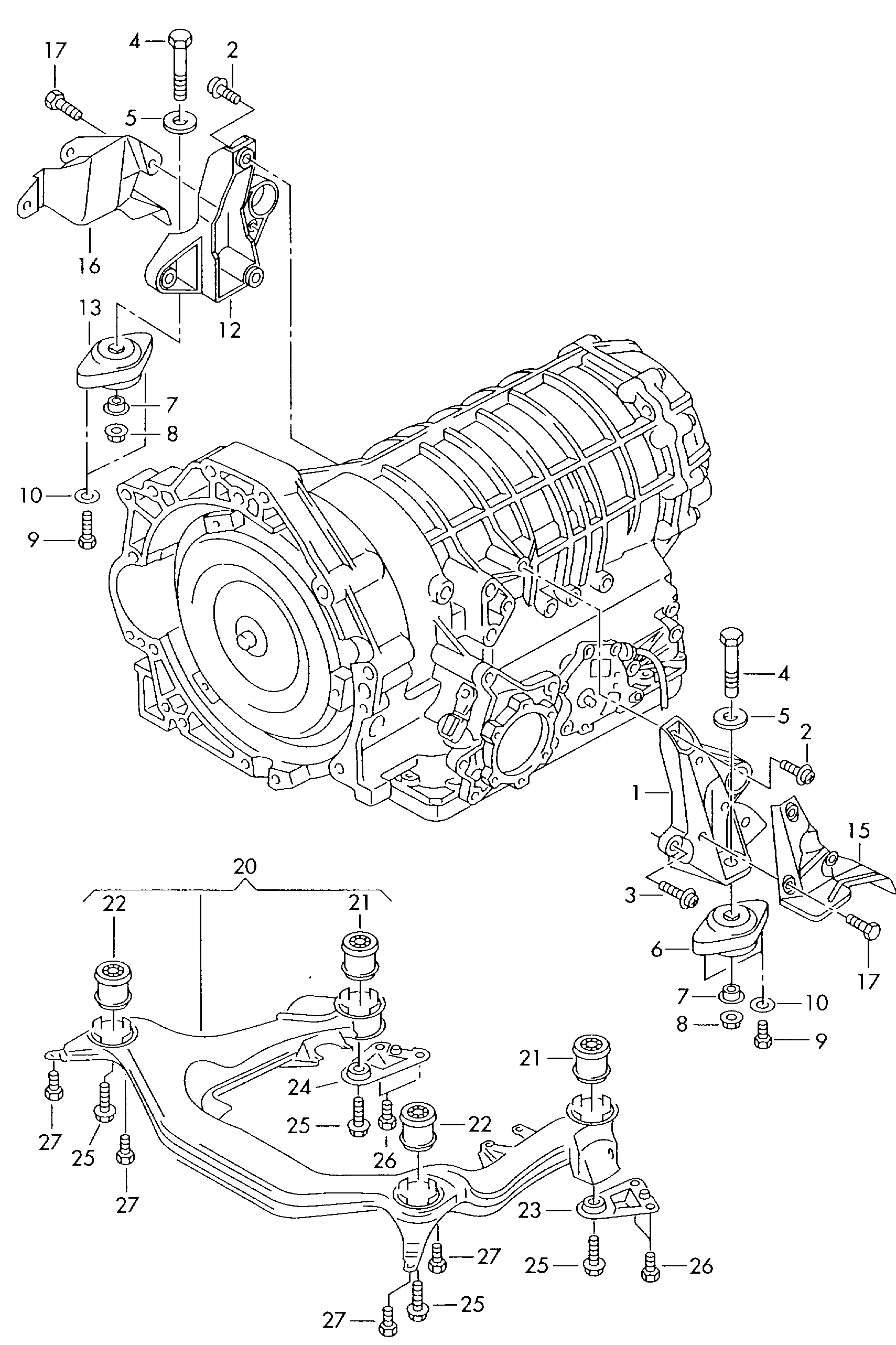 Seat 4B0 399 151 M - Mounting, manual transmission onlydrive.pro