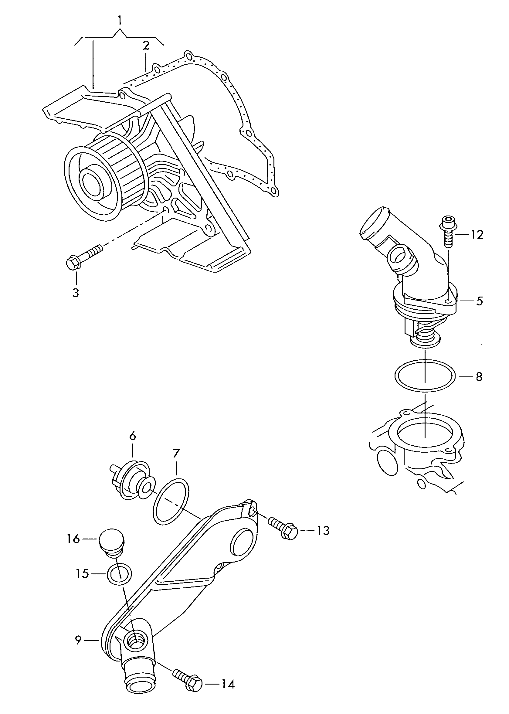 Seat 078 121 113 F - Termostatas, aušinimo skystis onlydrive.pro