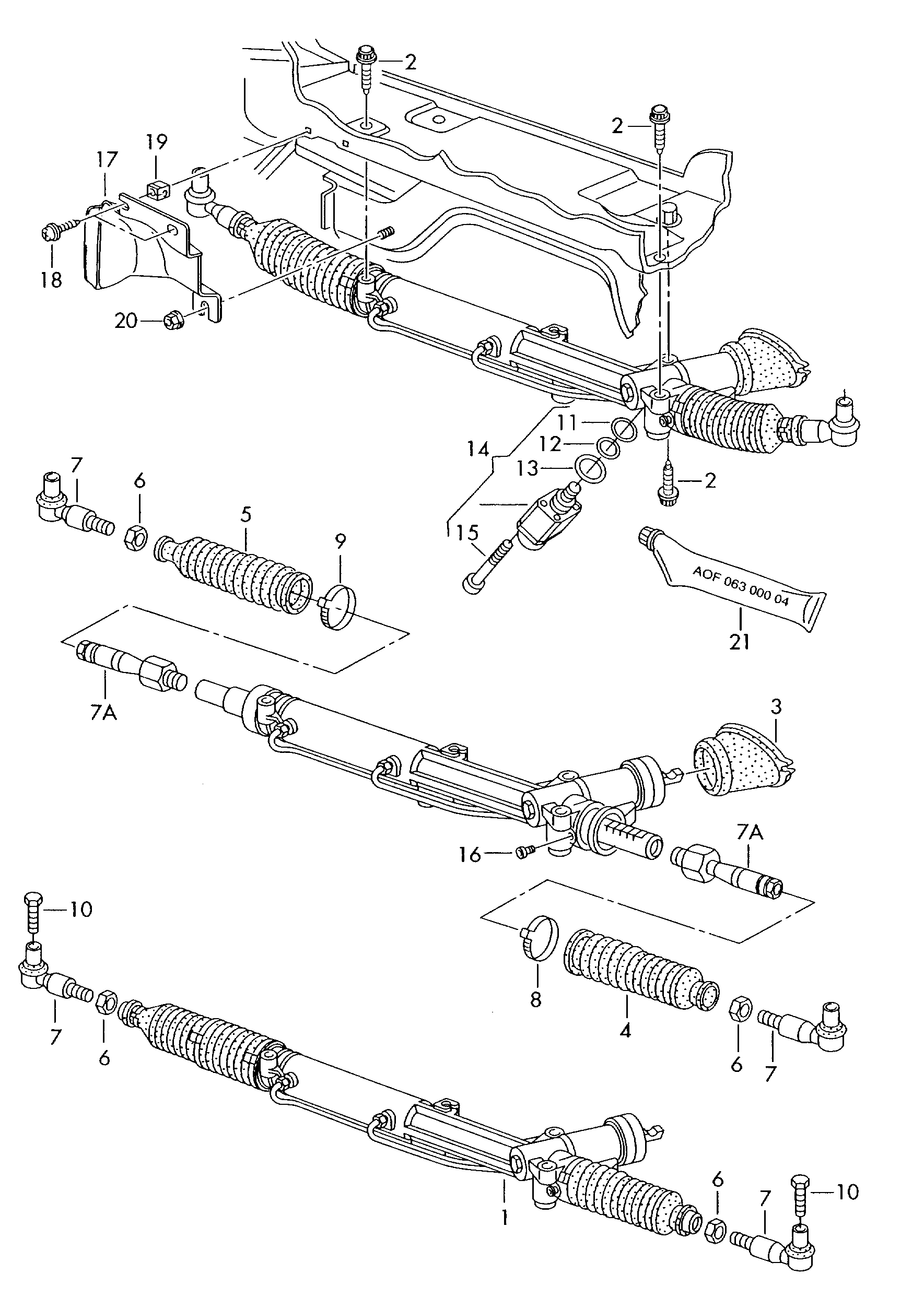 VAG 4B1 422 052F - Ohjausvaihde onlydrive.pro