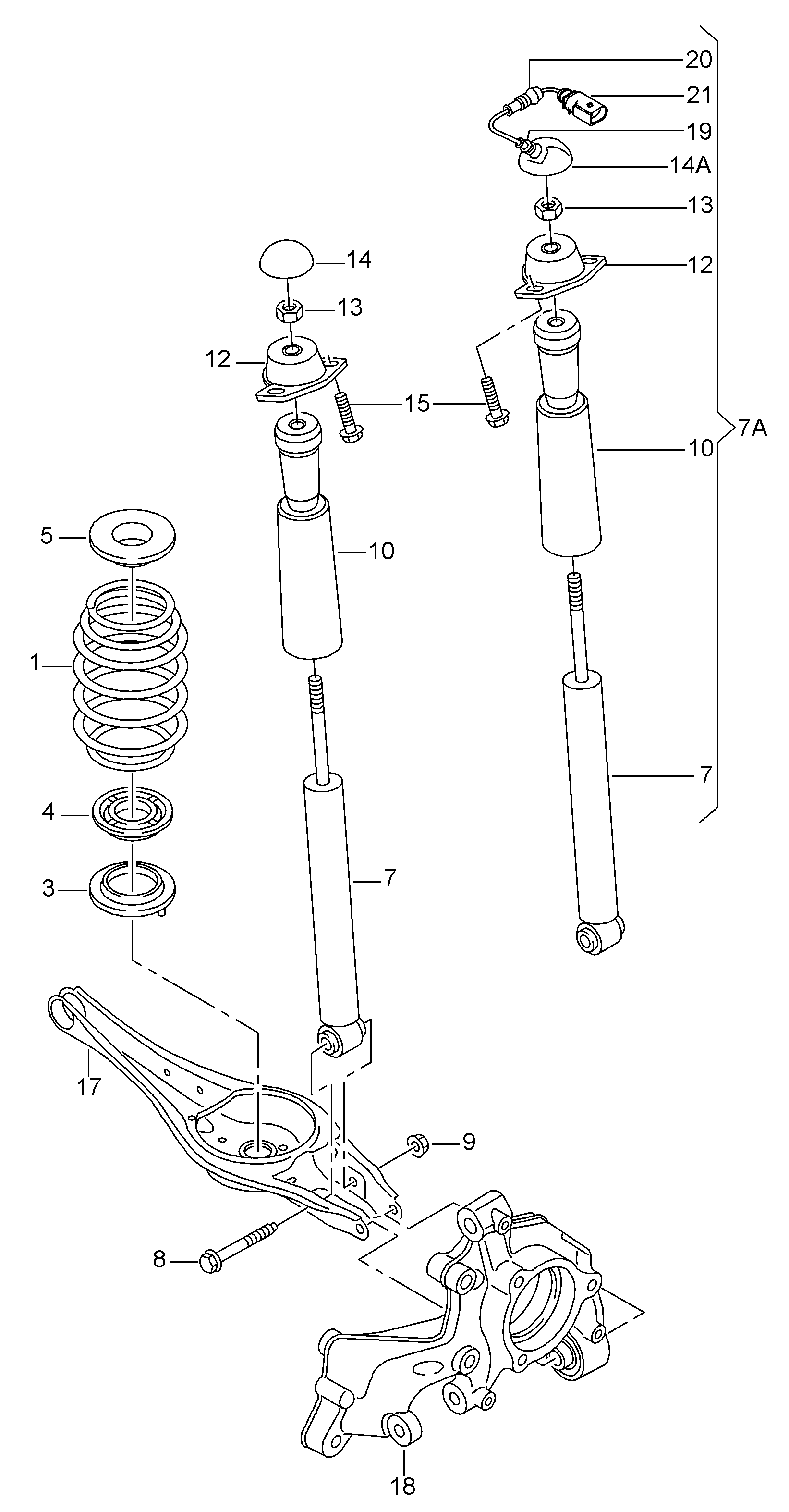 VAG 5Q0512149B - Atsperes atbalstplāksne onlydrive.pro