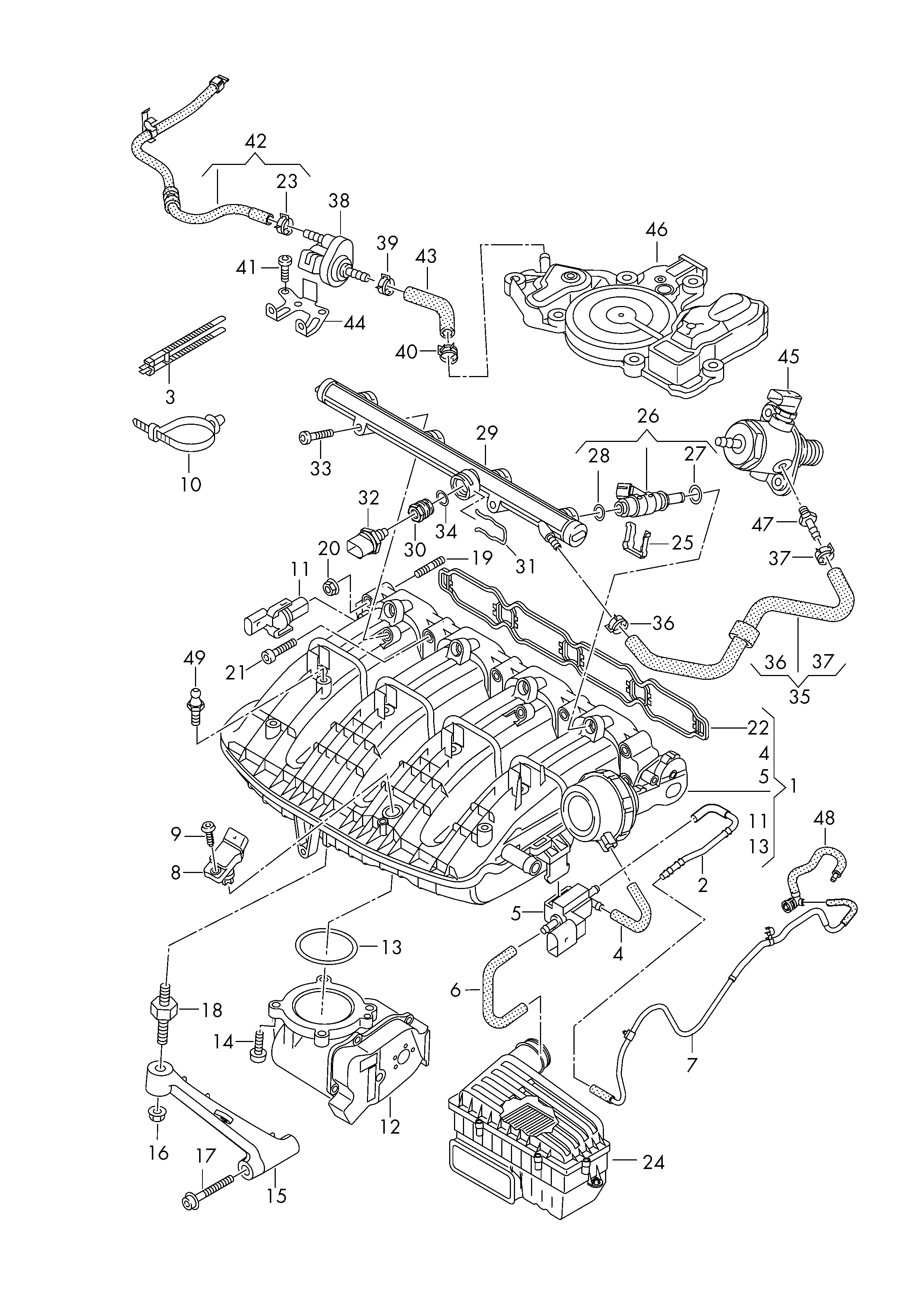 Skoda 06K133986K - Fuel Line onlydrive.pro