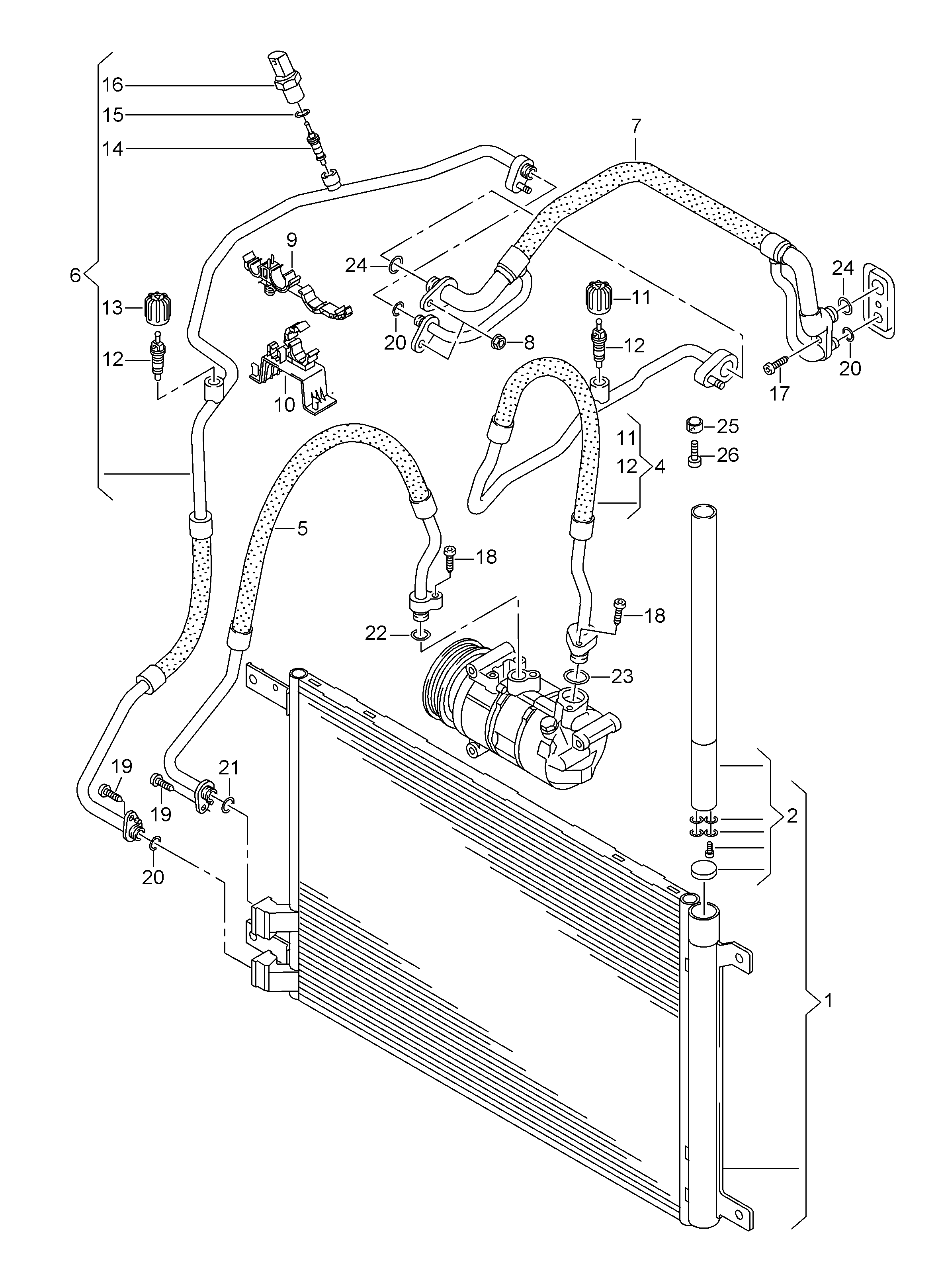 VAG 5Q0816411AJ - Конденсатор кондиционера onlydrive.pro