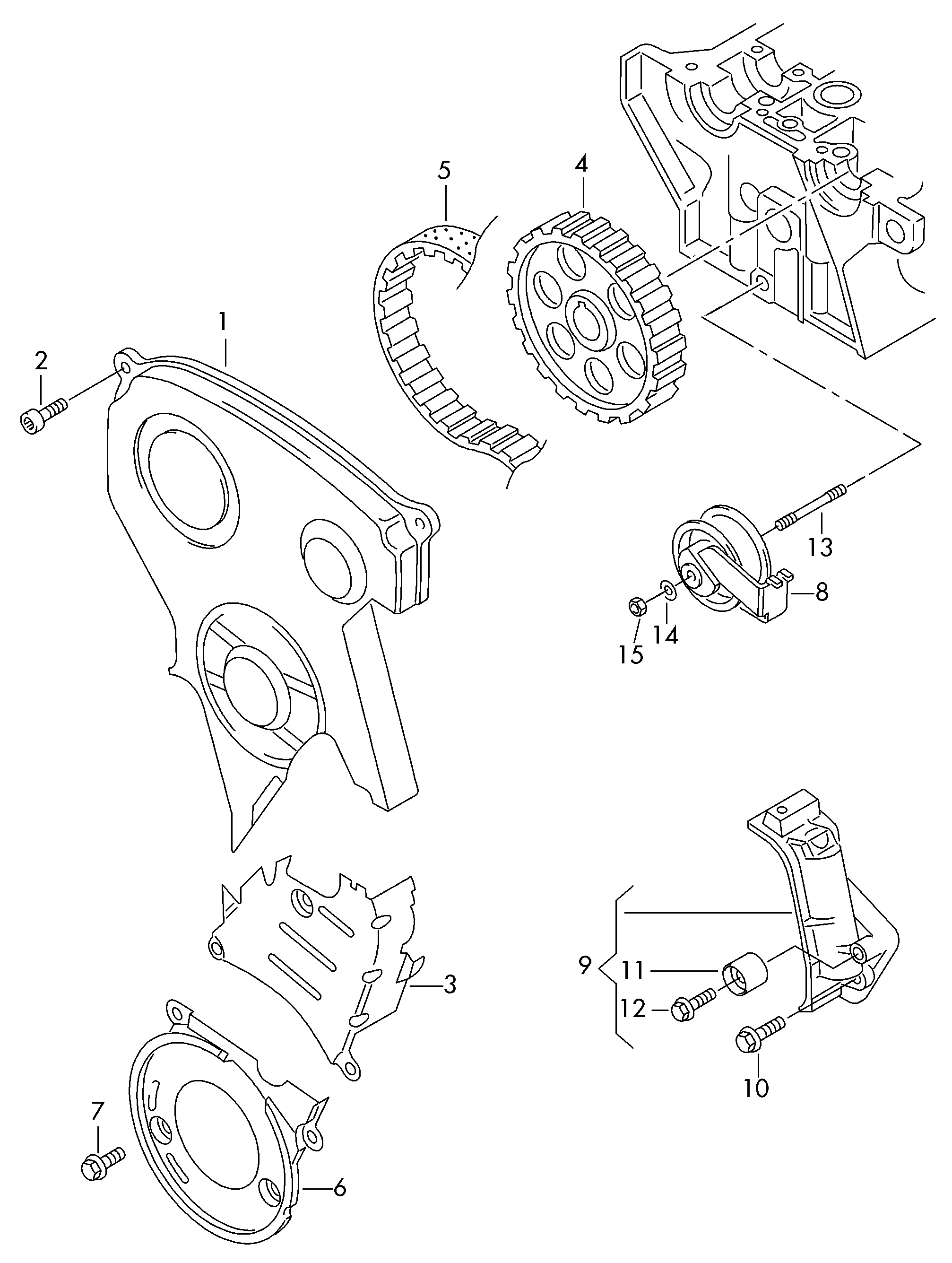 Seat 06A109243A - Spriegotājrullītis, Gāzu sadales mehānisma piedziņas siksna onlydrive.pro