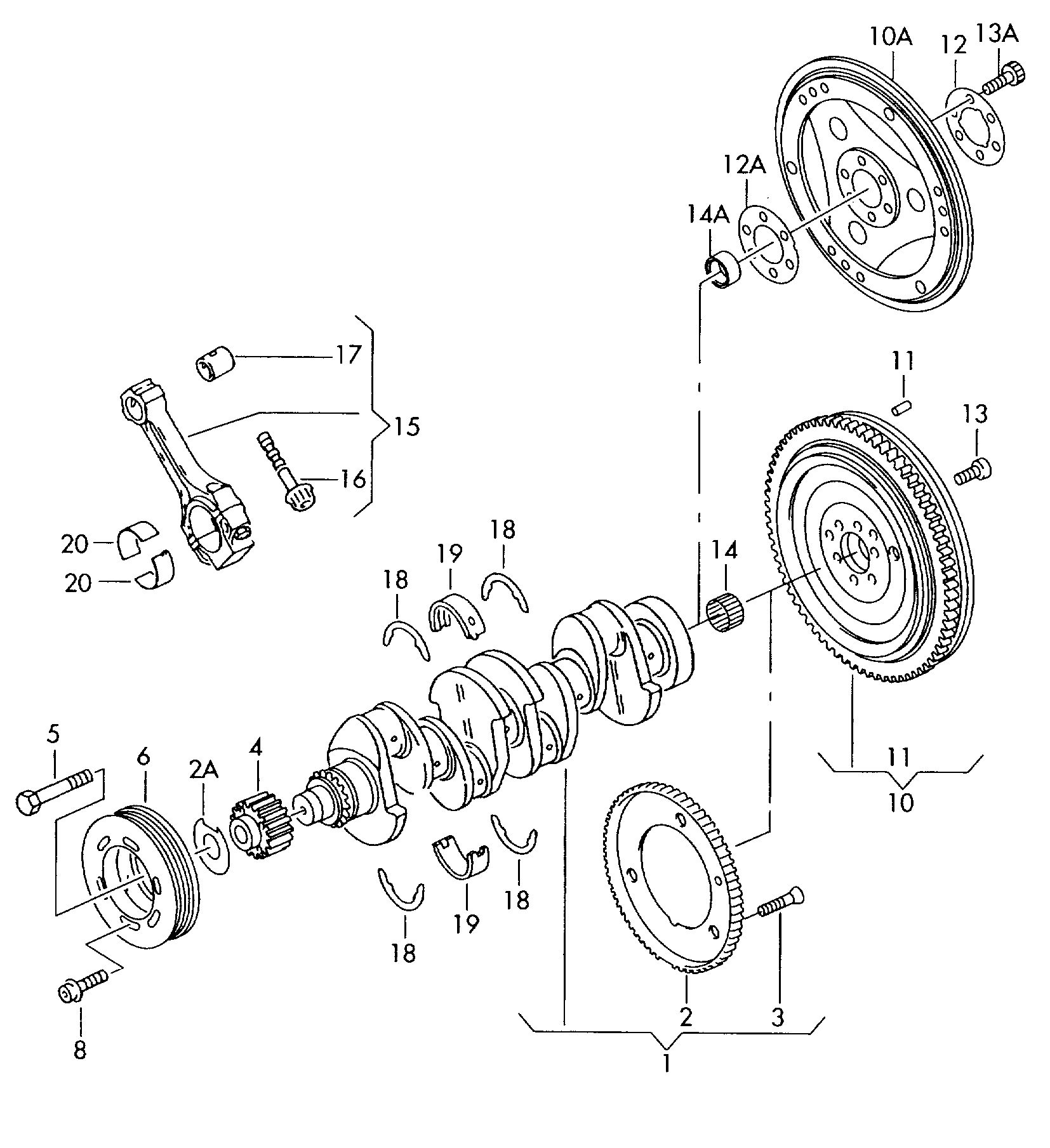 VAG 06A 105 243 E - Belt Pulley, crankshaft onlydrive.pro