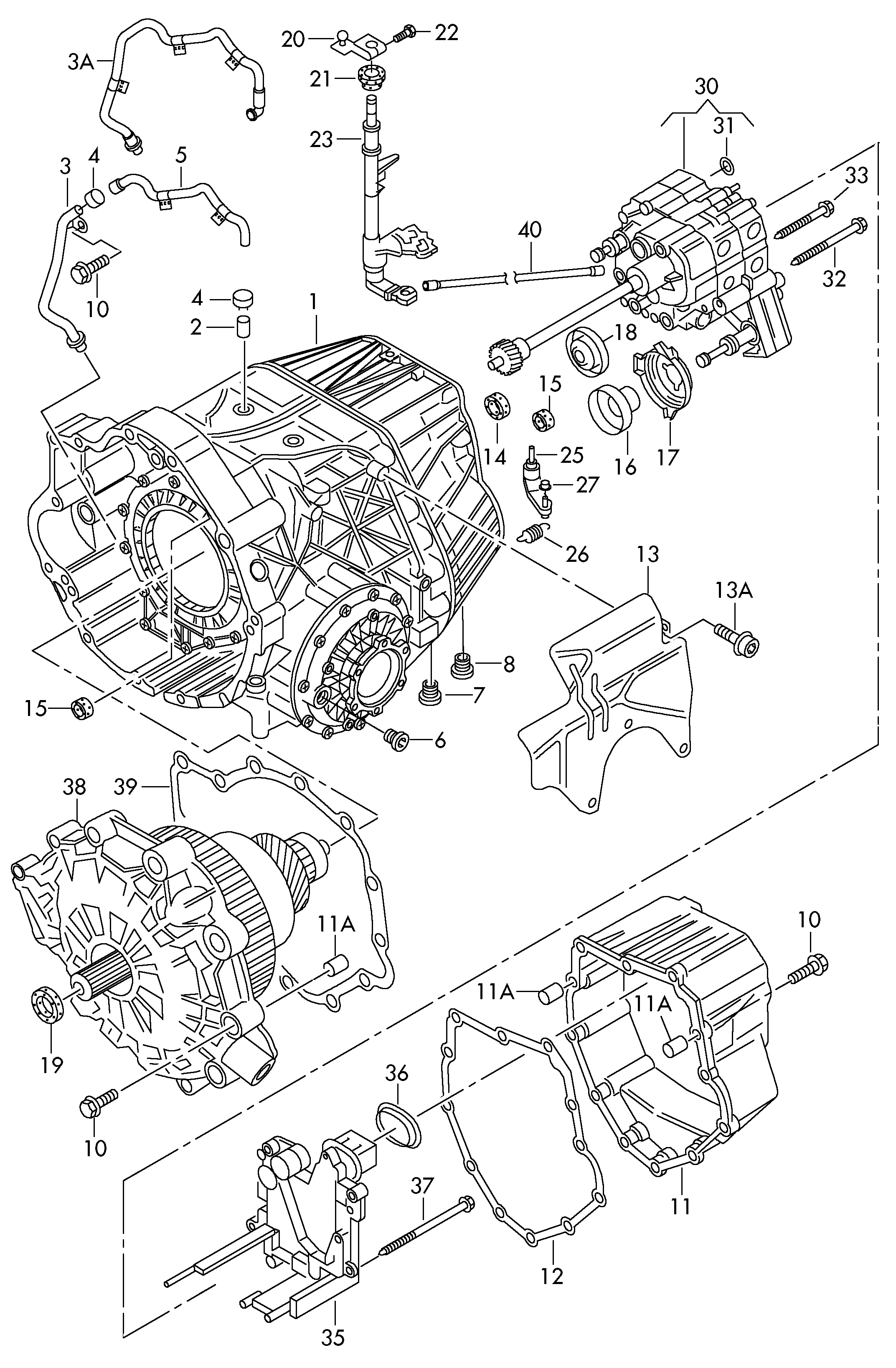 Seat 01J 301 461B - Oil Seal, automatic transmission onlydrive.pro