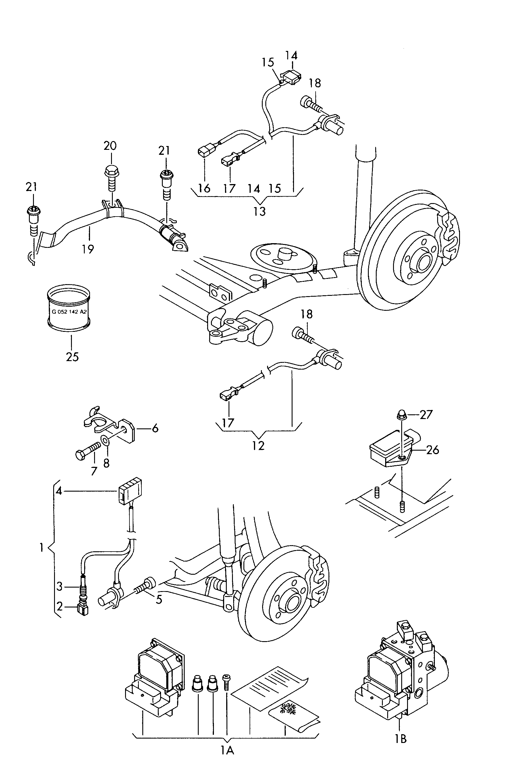 Seat 8E0 927 803 B - Датчик ABS, частота вращения колеса onlydrive.pro