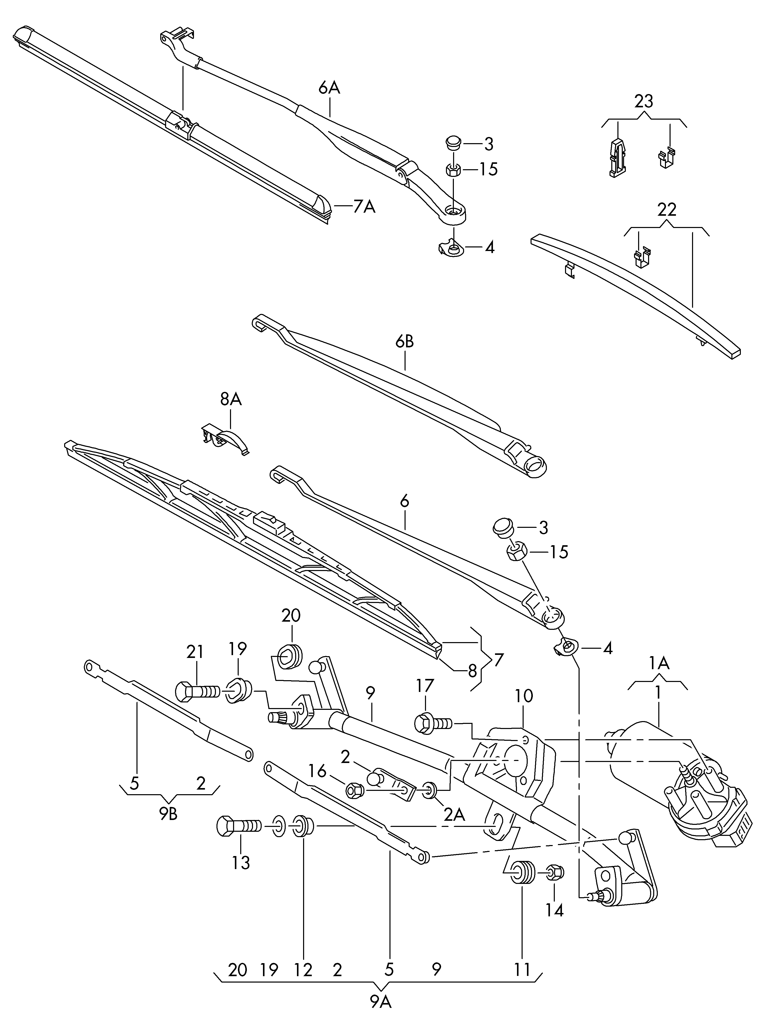 Seat 8E1 955 119 - Wiper Motor onlydrive.pro