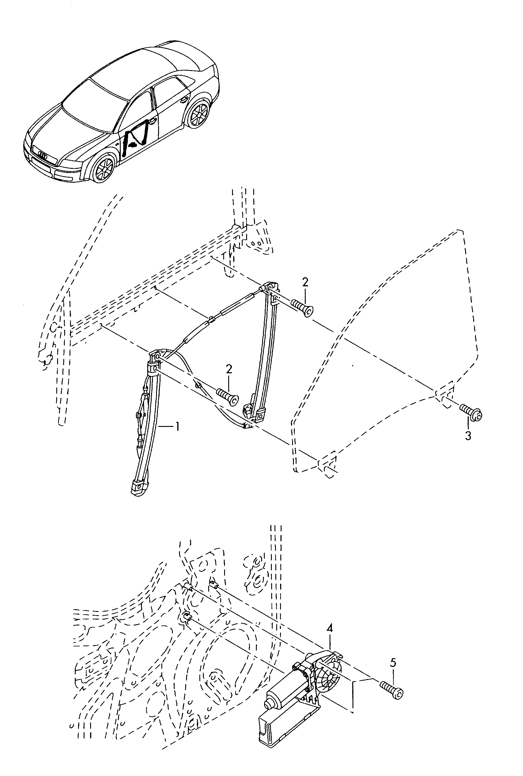 Seat 8E0 837 461 C - Stikla pacelšanas mehānisms onlydrive.pro