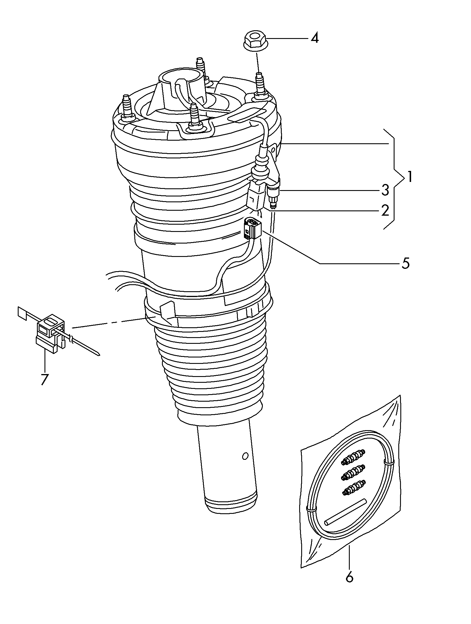 VAG 4H0 616 039 AD - Air Spring, suspension onlydrive.pro