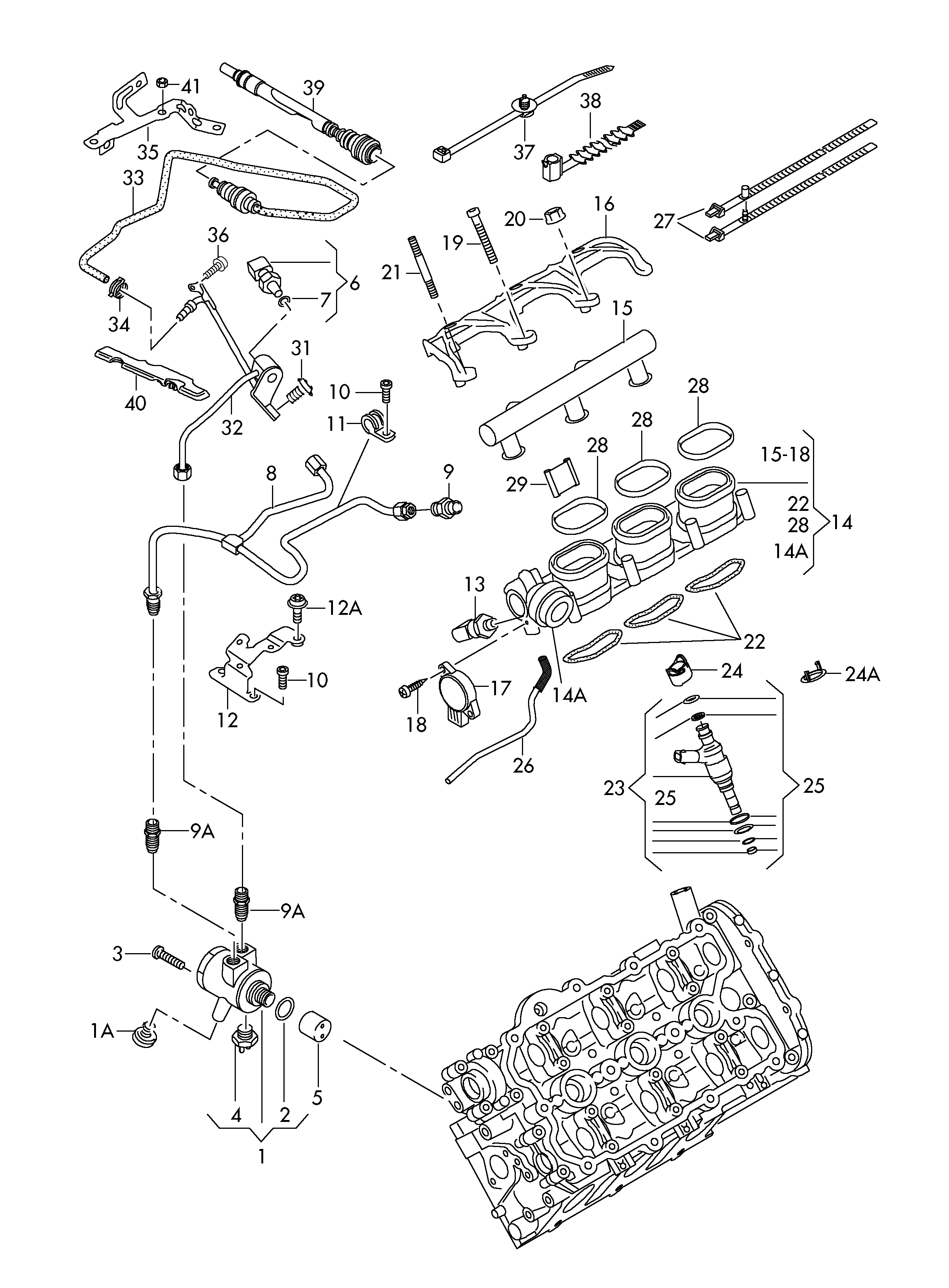 VW 06E 906 051 K - Sensor, fuel pressure onlydrive.pro