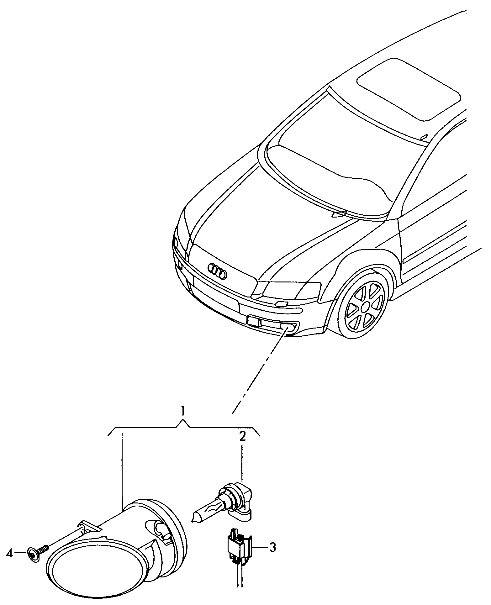 VAG 8T0941699 - Фара противотуманная onlydrive.pro