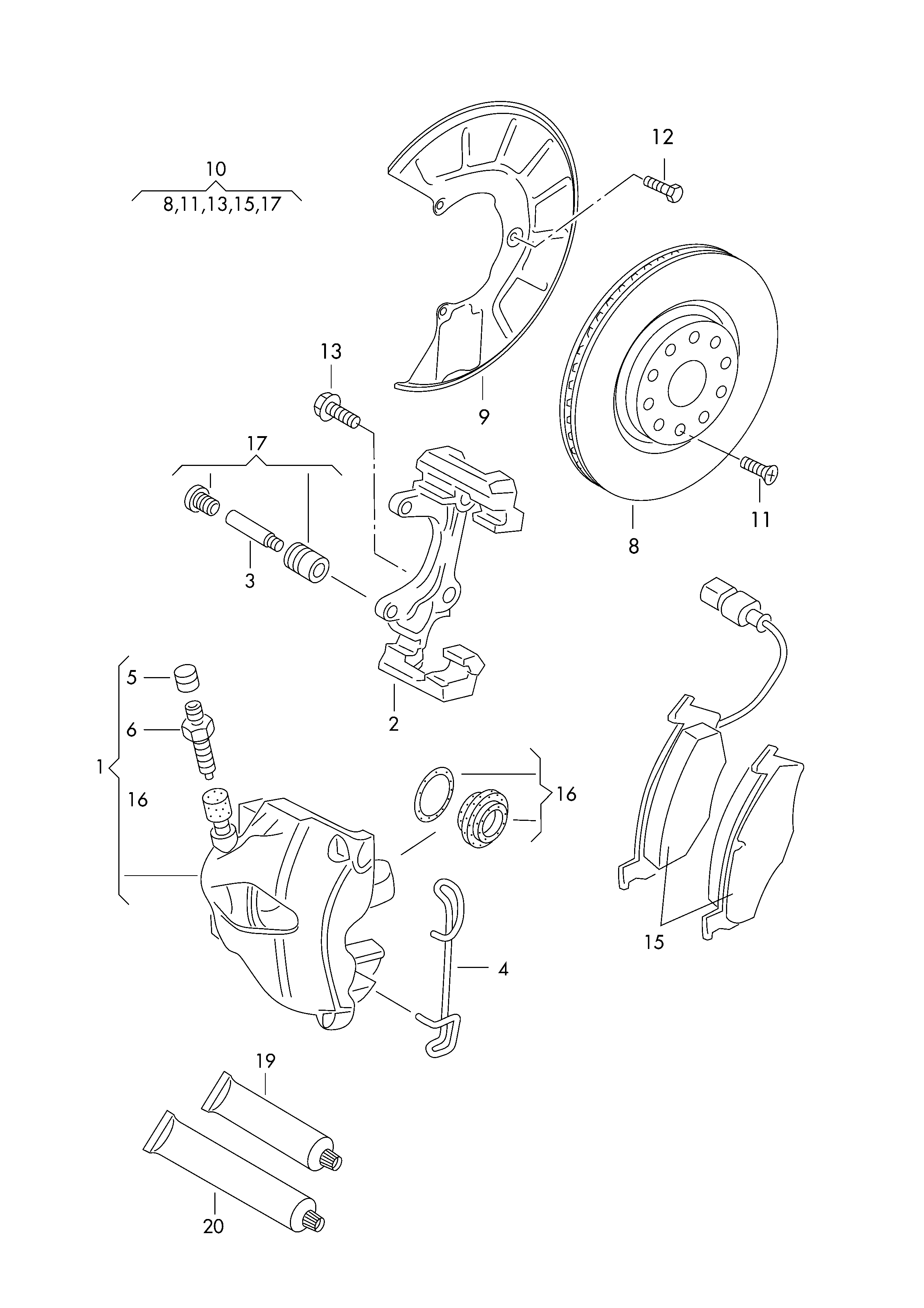 Seat 8K0 698 151 F - Jarrupala, levyjarru onlydrive.pro