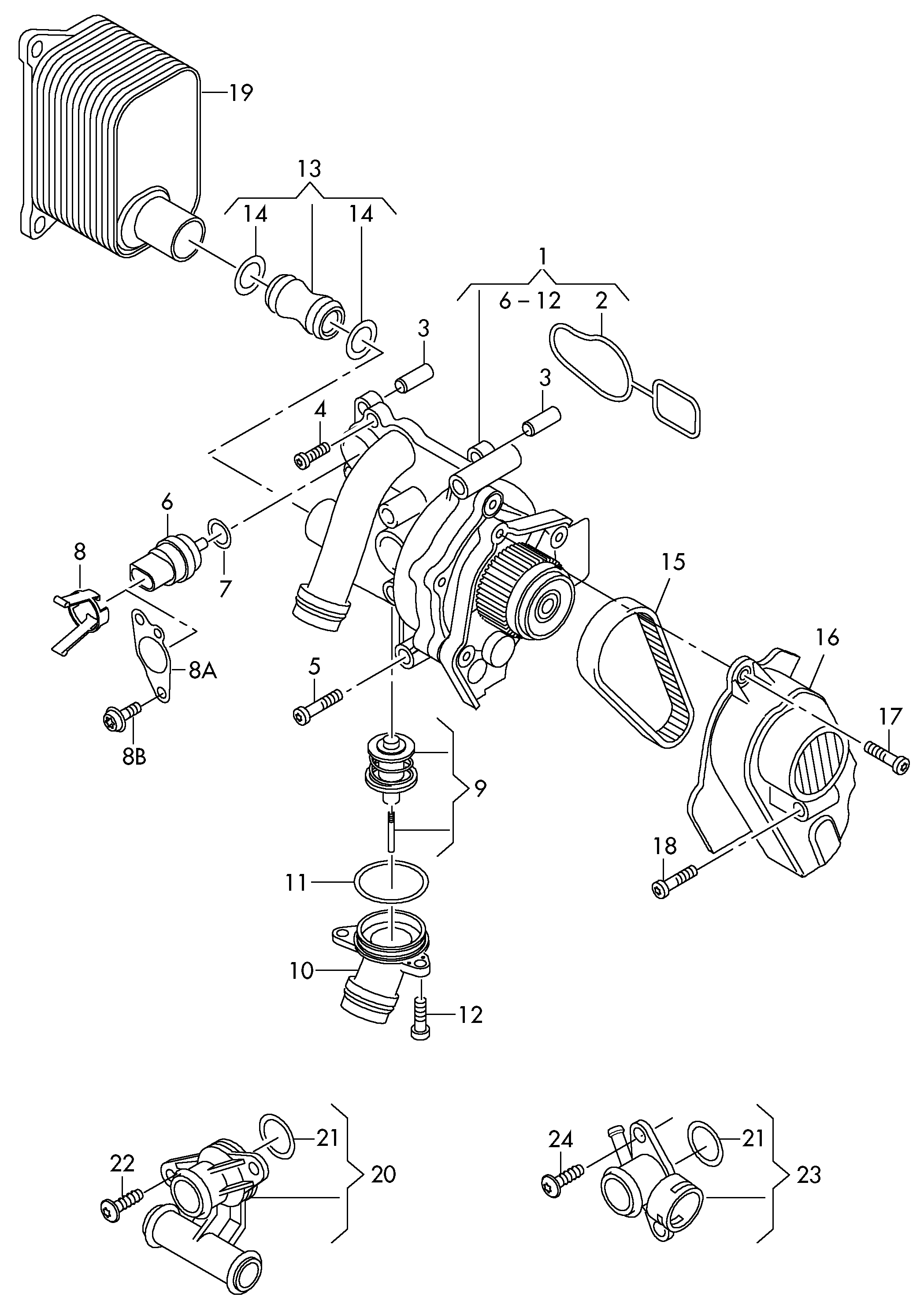 Seat 06H 121 131B - Dzesēšanas šķidruma flancis onlydrive.pro