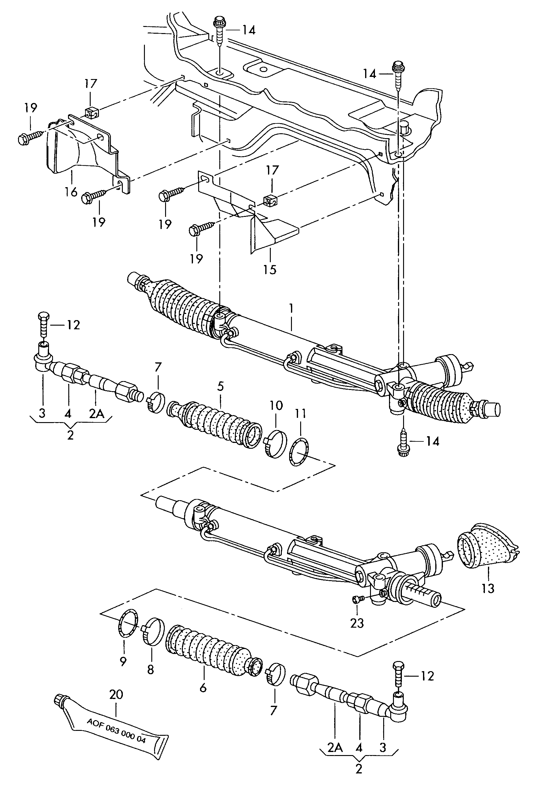 VAG 8E1422054AX - Steering Gear onlydrive.pro