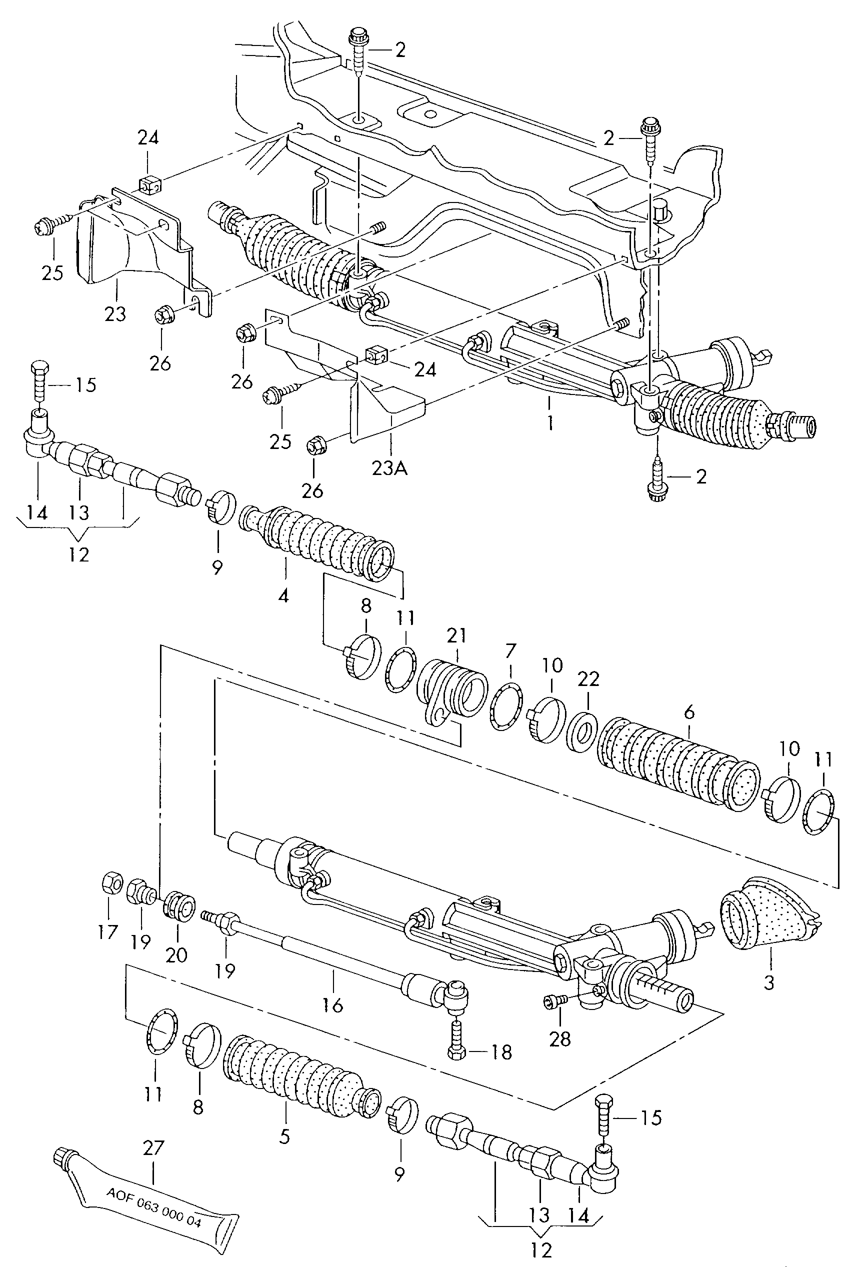 VW 8D0 419 831 J - Bellow, steering onlydrive.pro