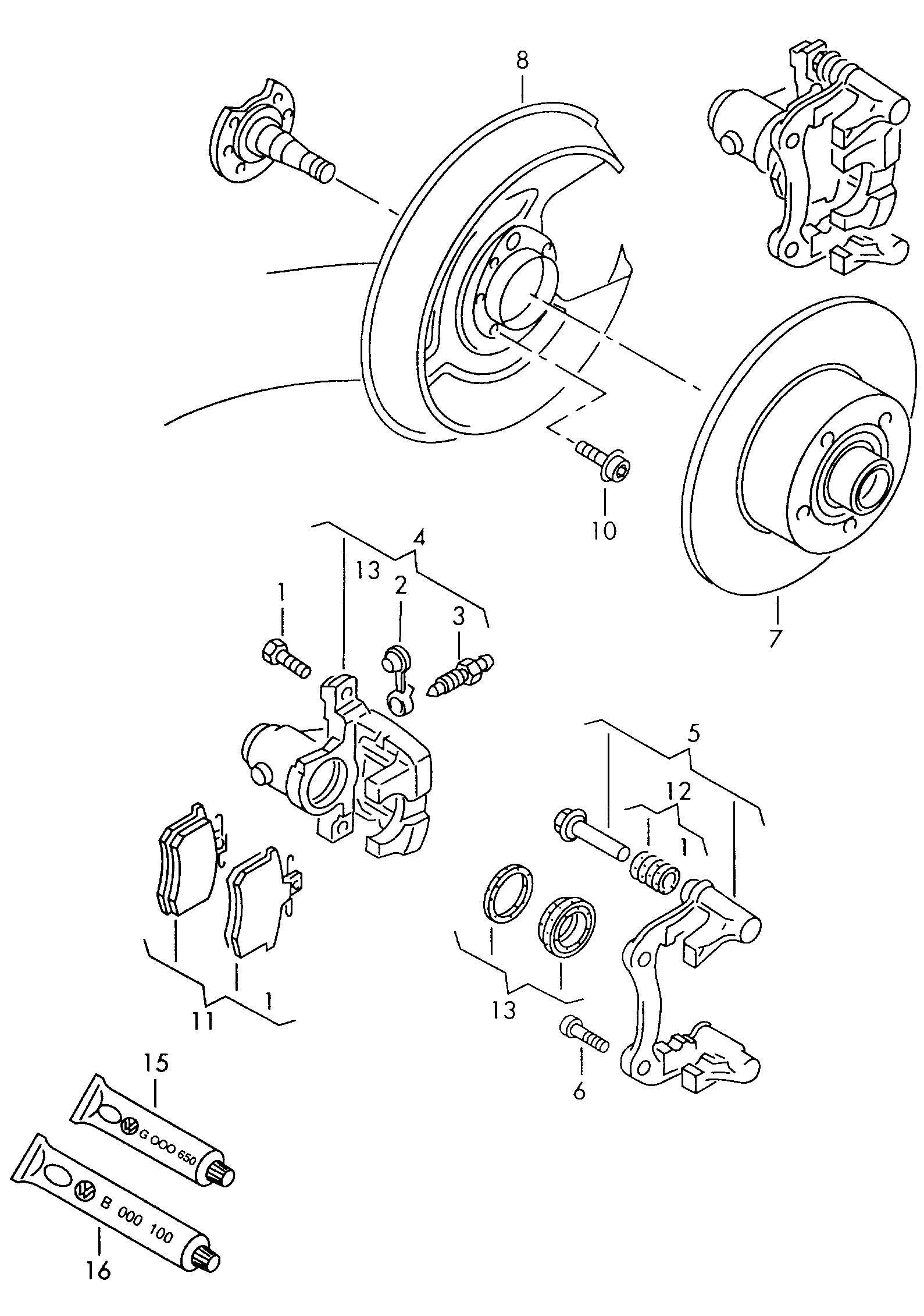 Seat 4D0 698 451 F - Brake Pad Set, disc brake onlydrive.pro