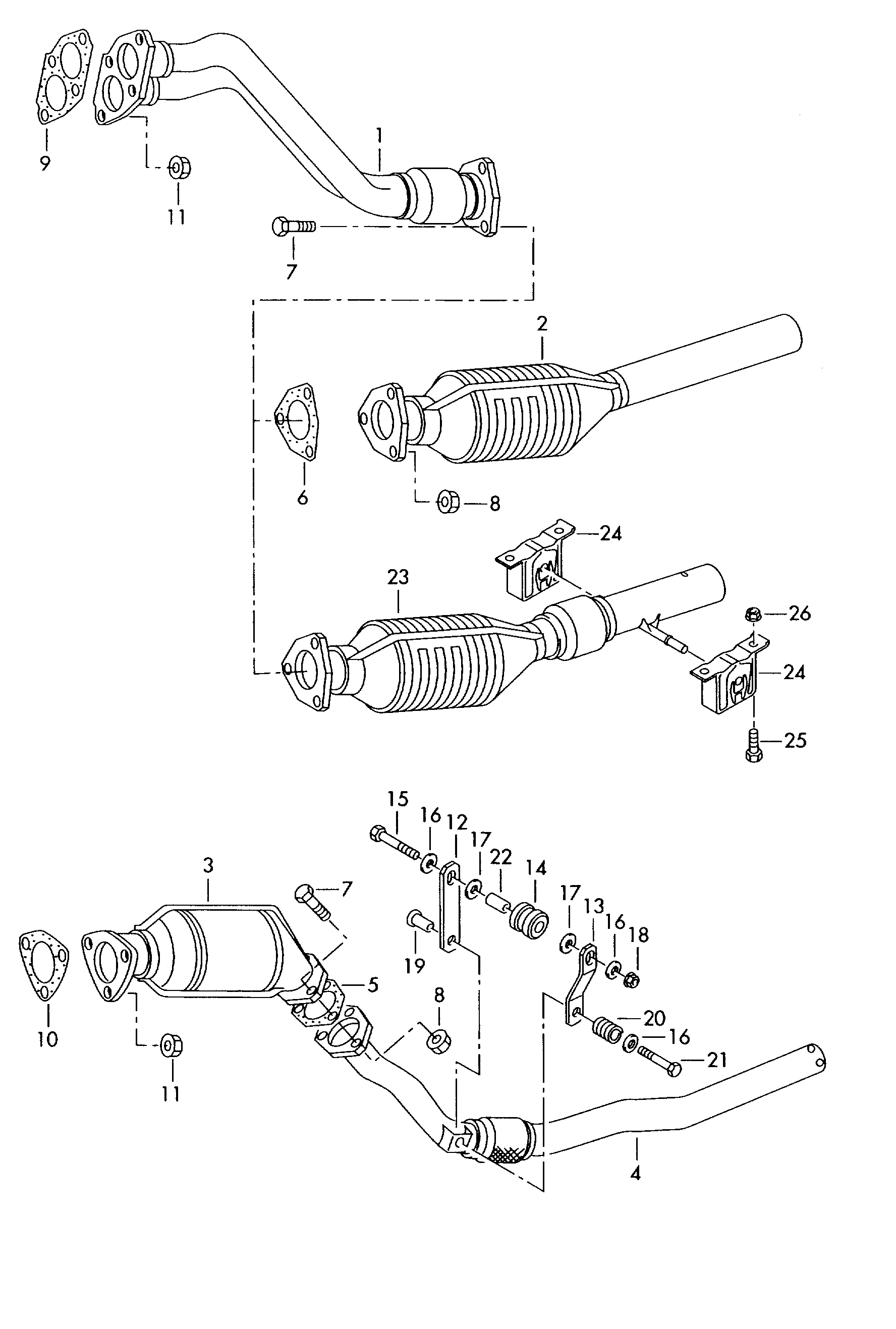 VW 8D0 253 115 - Gasket, exhaust pipe onlydrive.pro