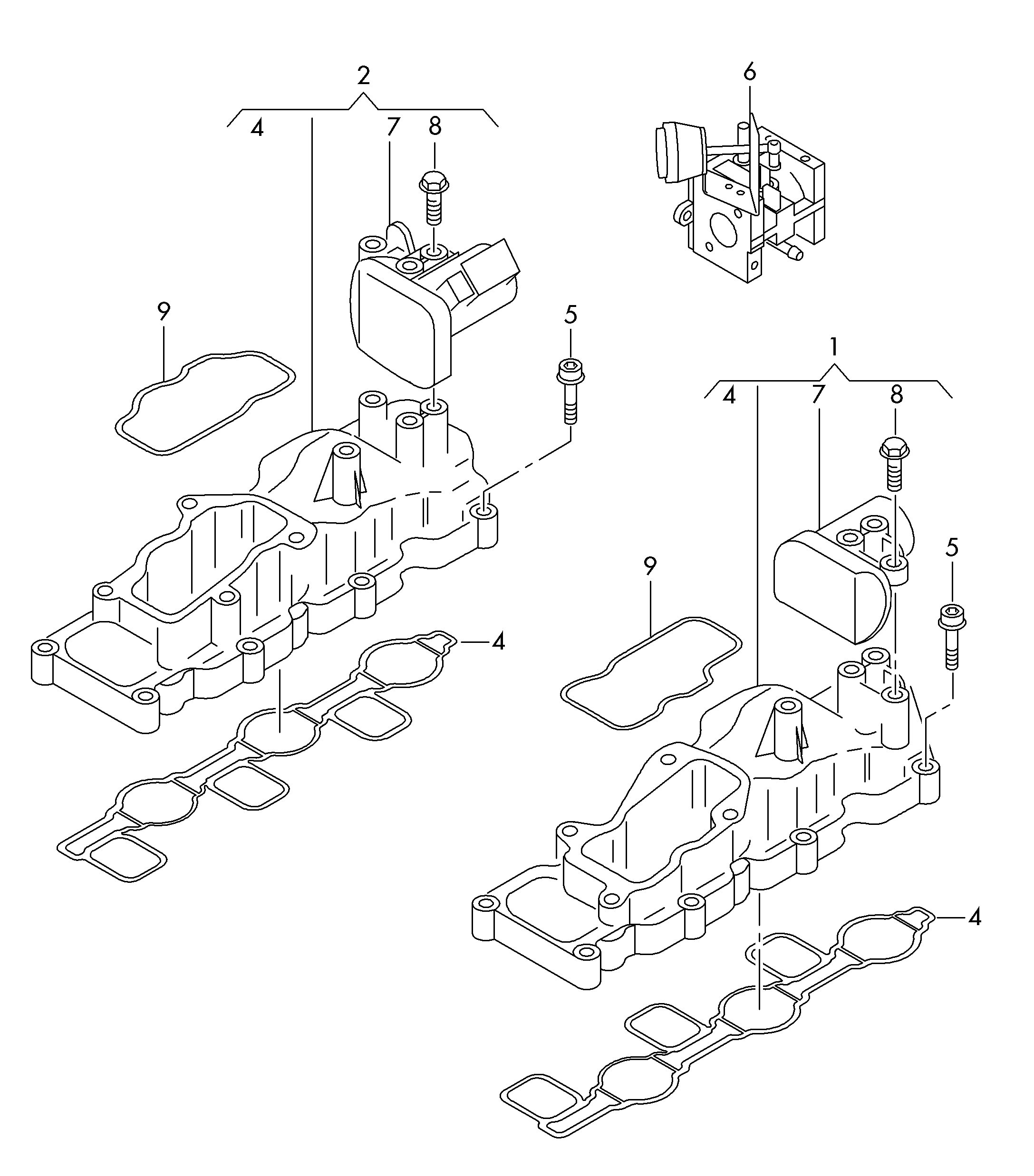 VAG 059129711CH - Įsiurbimo kolektoriaus modulis onlydrive.pro