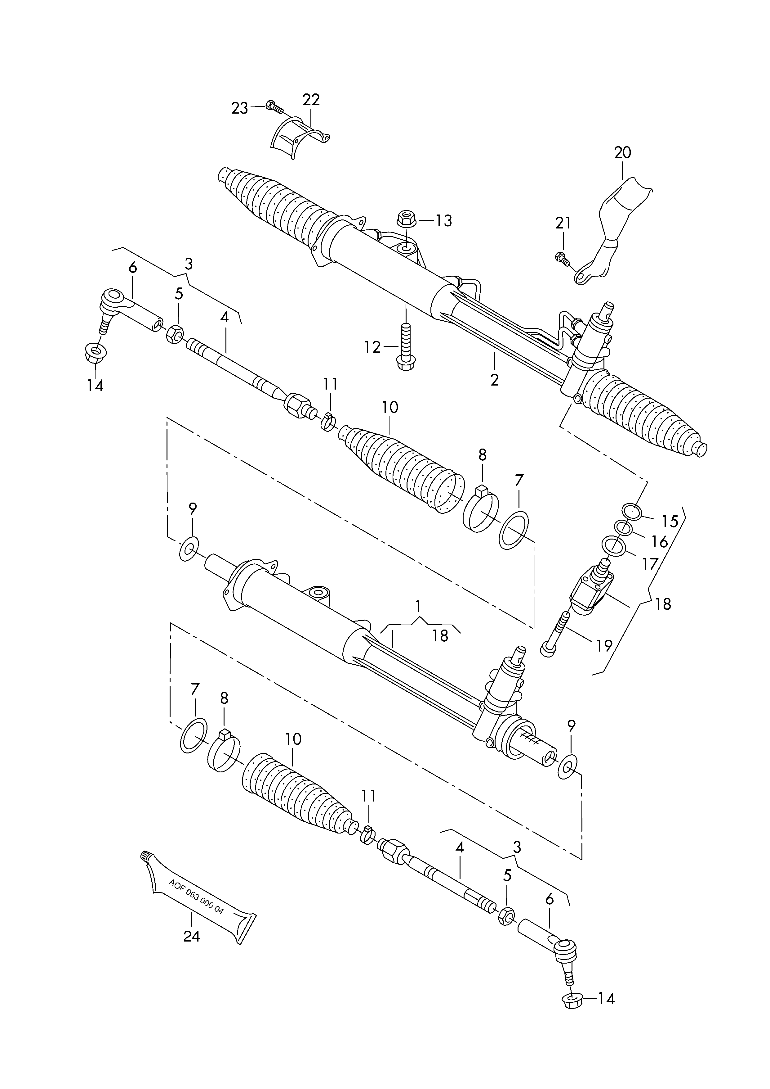 VAG 7L0 422 831 A - Bellow Set, steering onlydrive.pro