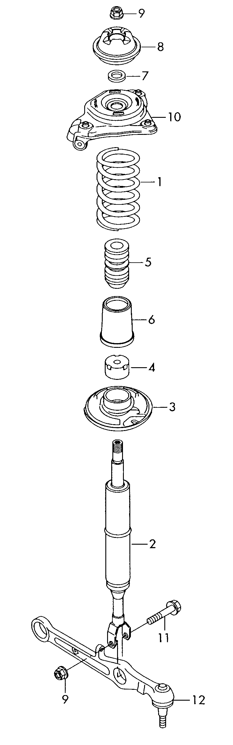 VW 4F0413031BQ - Shock Absorber onlydrive.pro