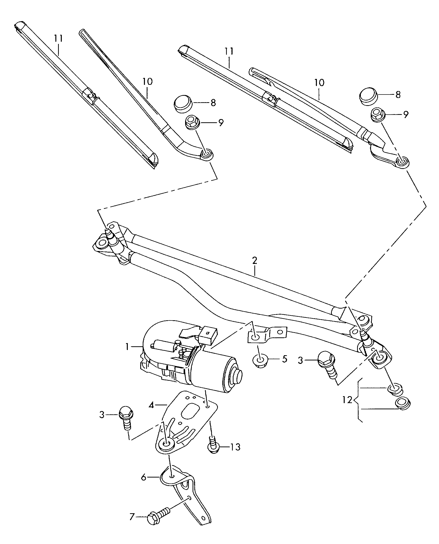 VAG 4F1955425F - Pyyhkijänsulka onlydrive.pro